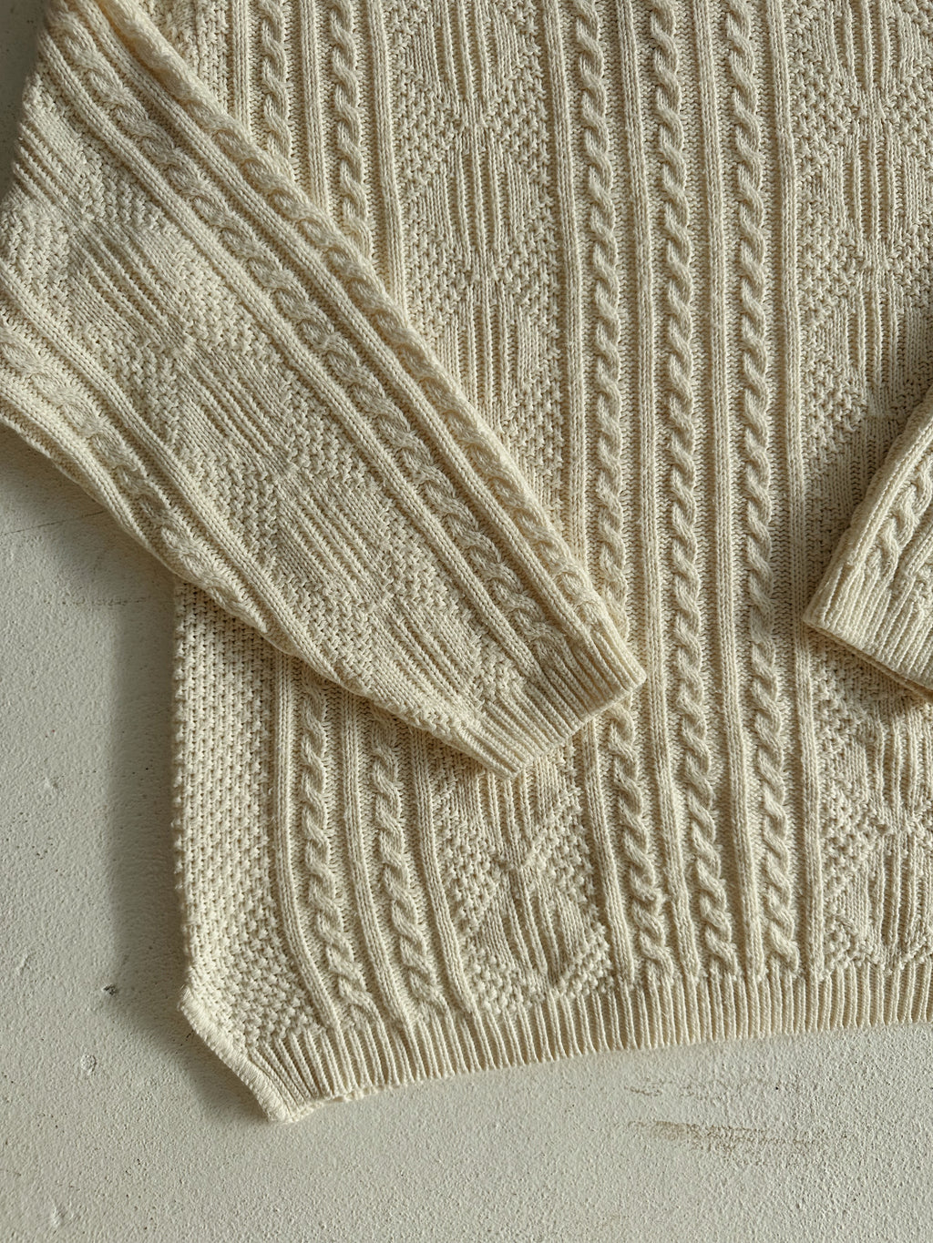 White Collared Sweater