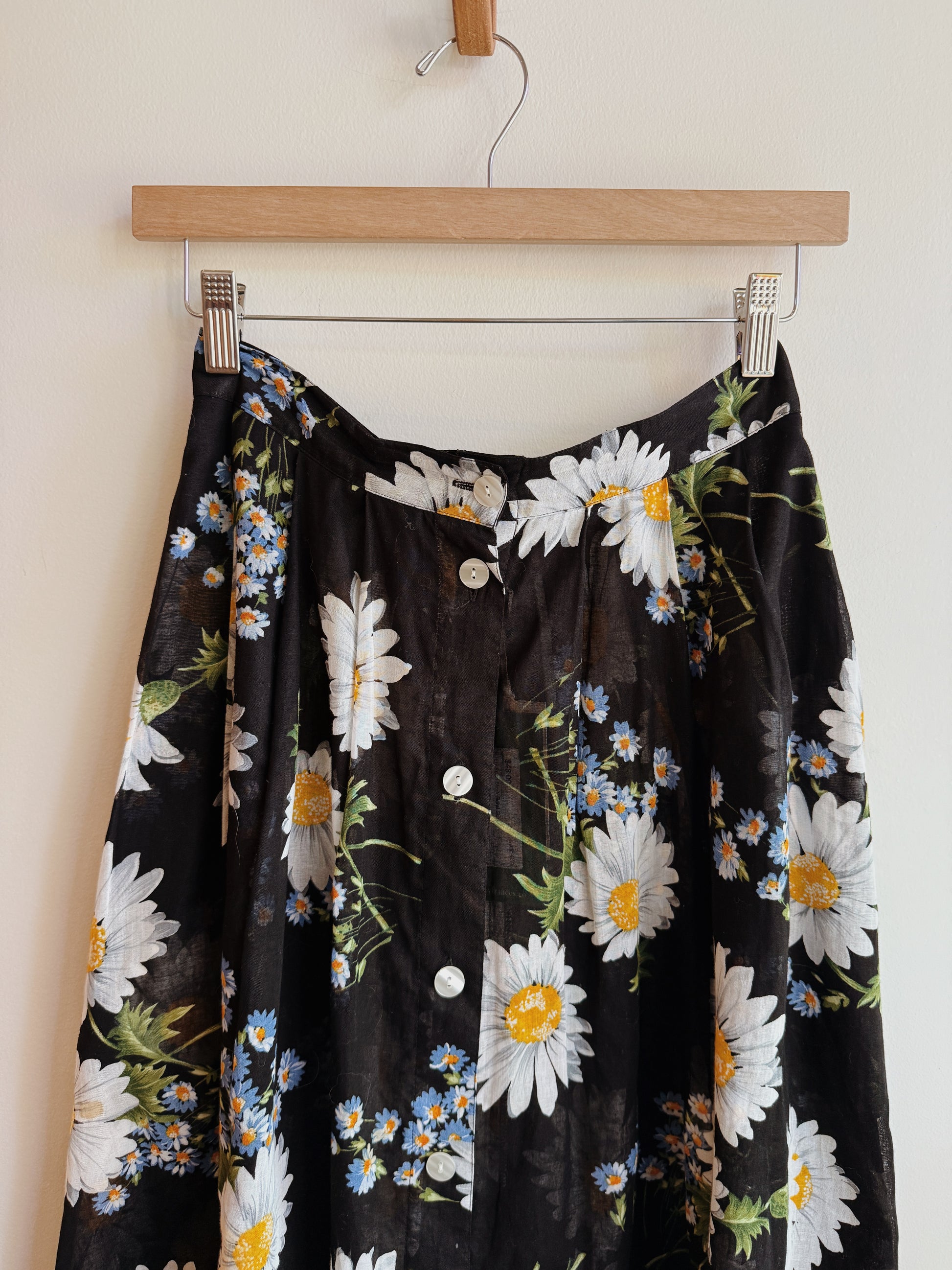 Liz Sport Black Floral Skirt