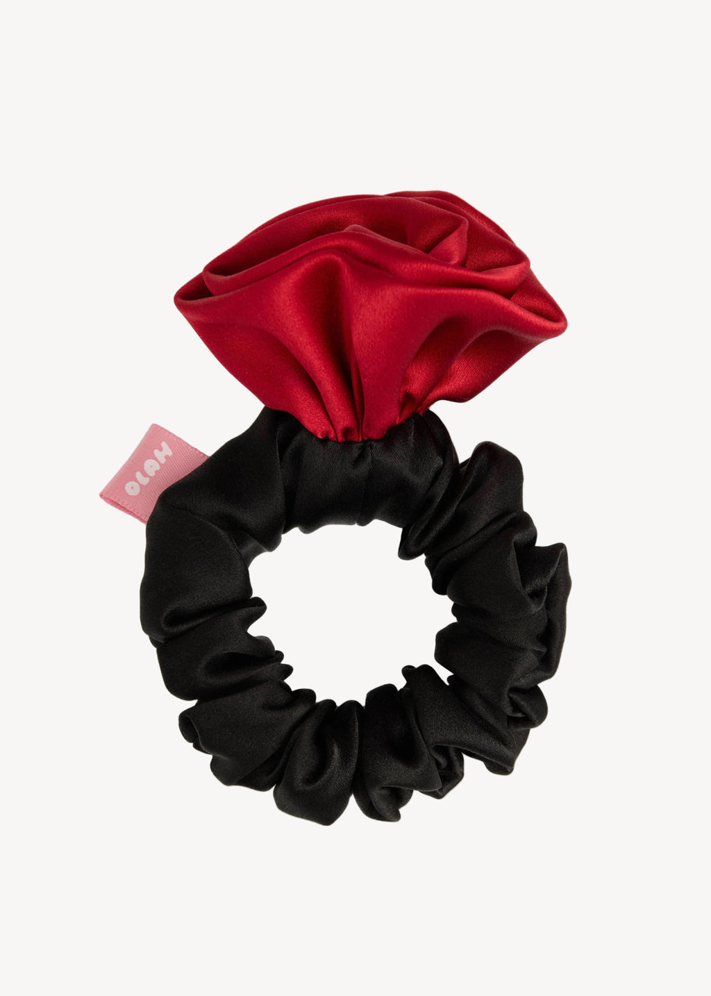 La Frida Rosa Silk Scrunchie