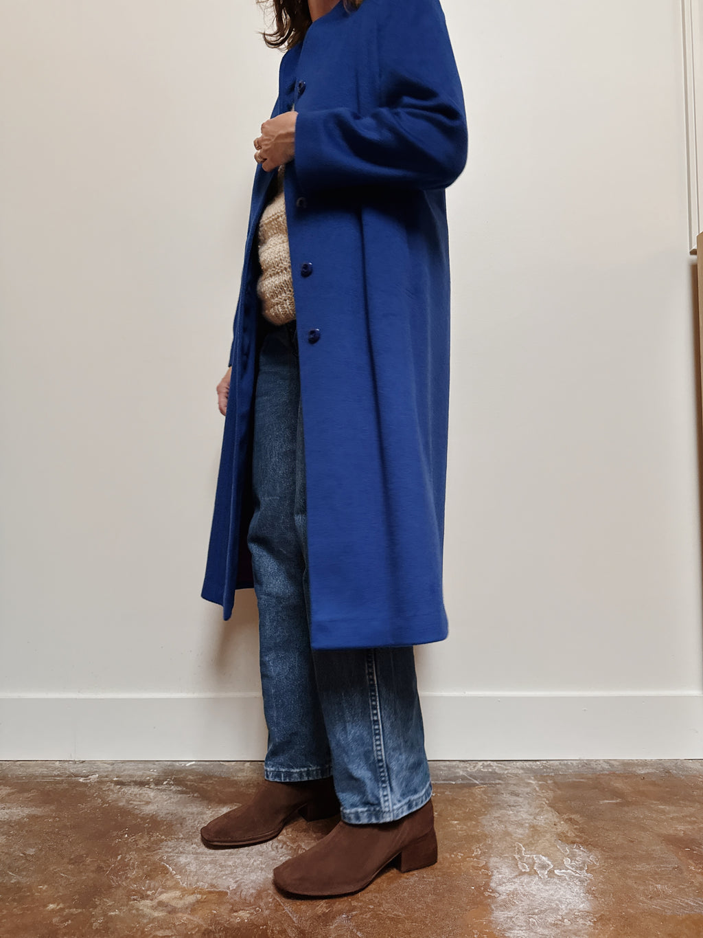 Blue Wool Dresscoat