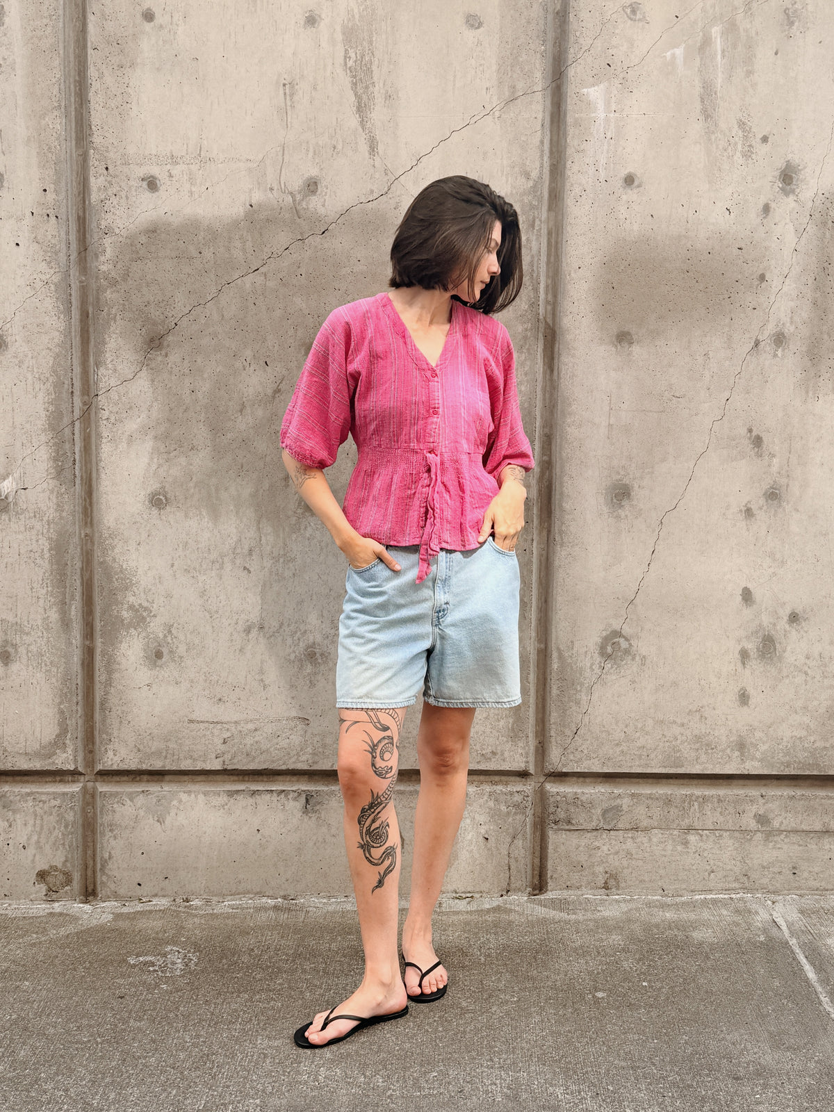 Pink Stripe Blouse