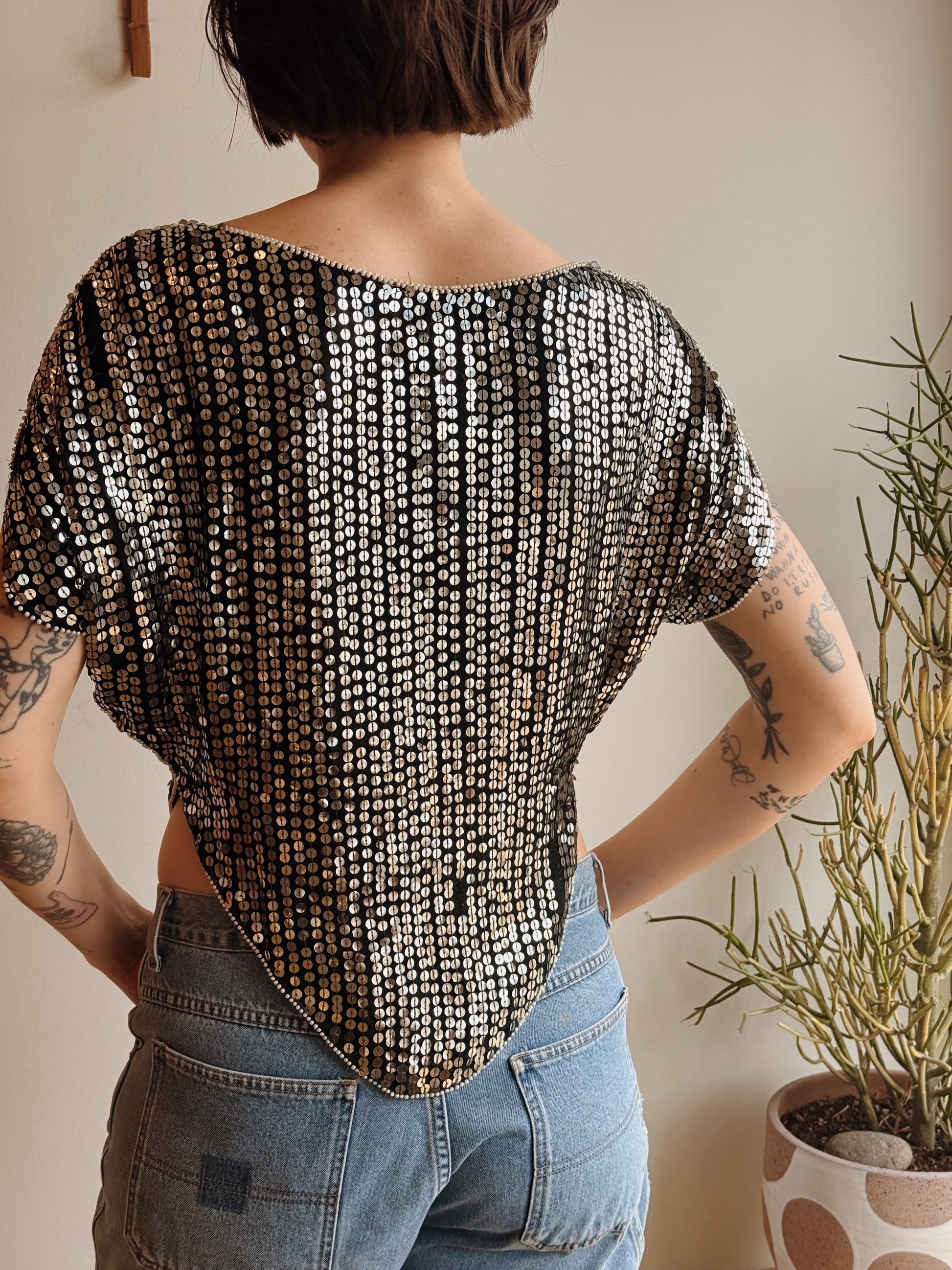 Sequin Beaded Top