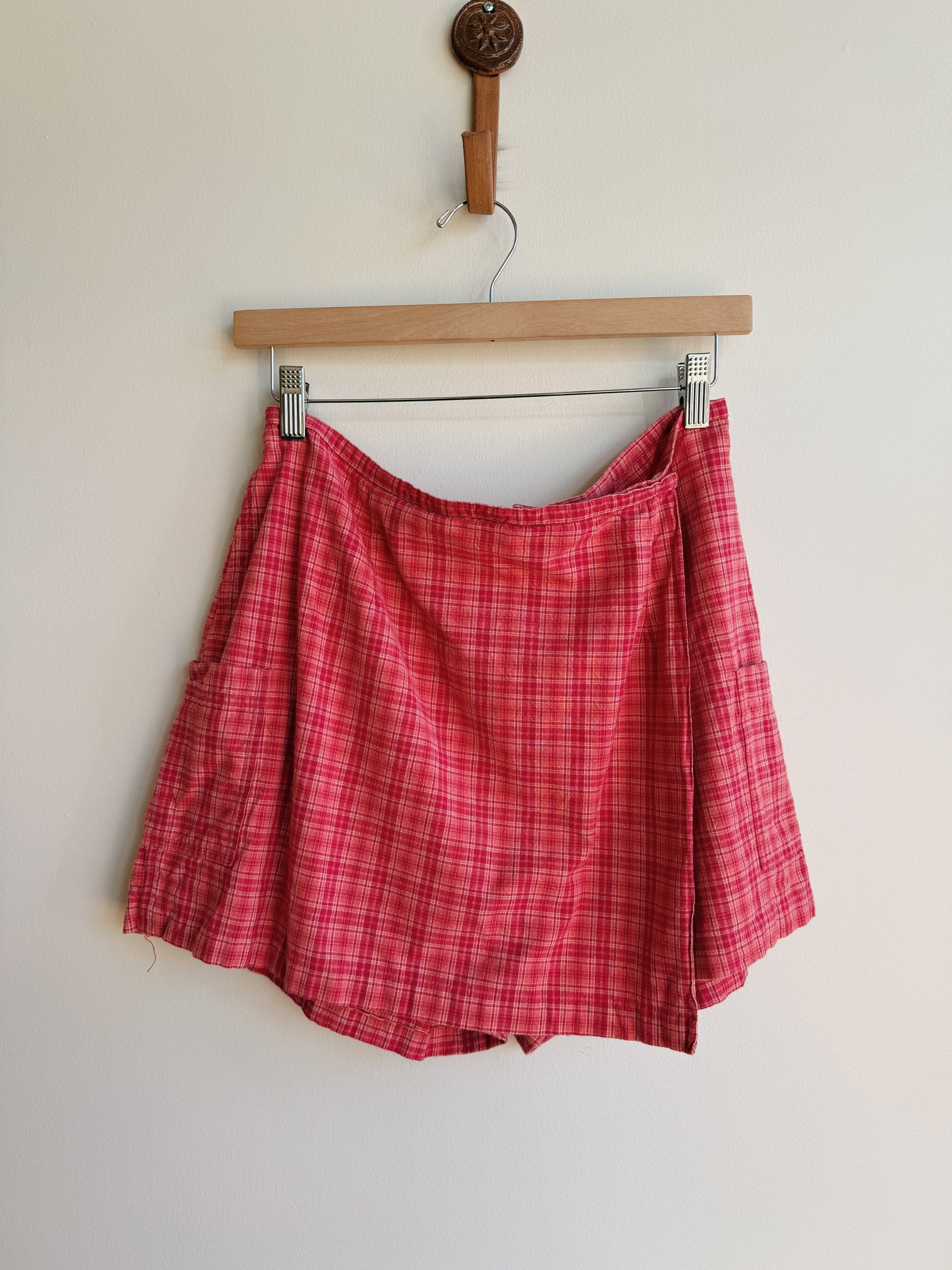 Pink Plaid Skort