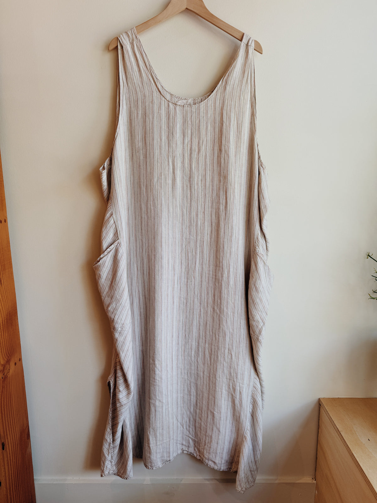 Flax Stripe Tank Dress
