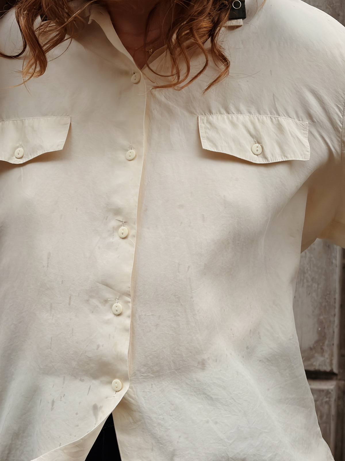 Silk Dream Cream Blouse