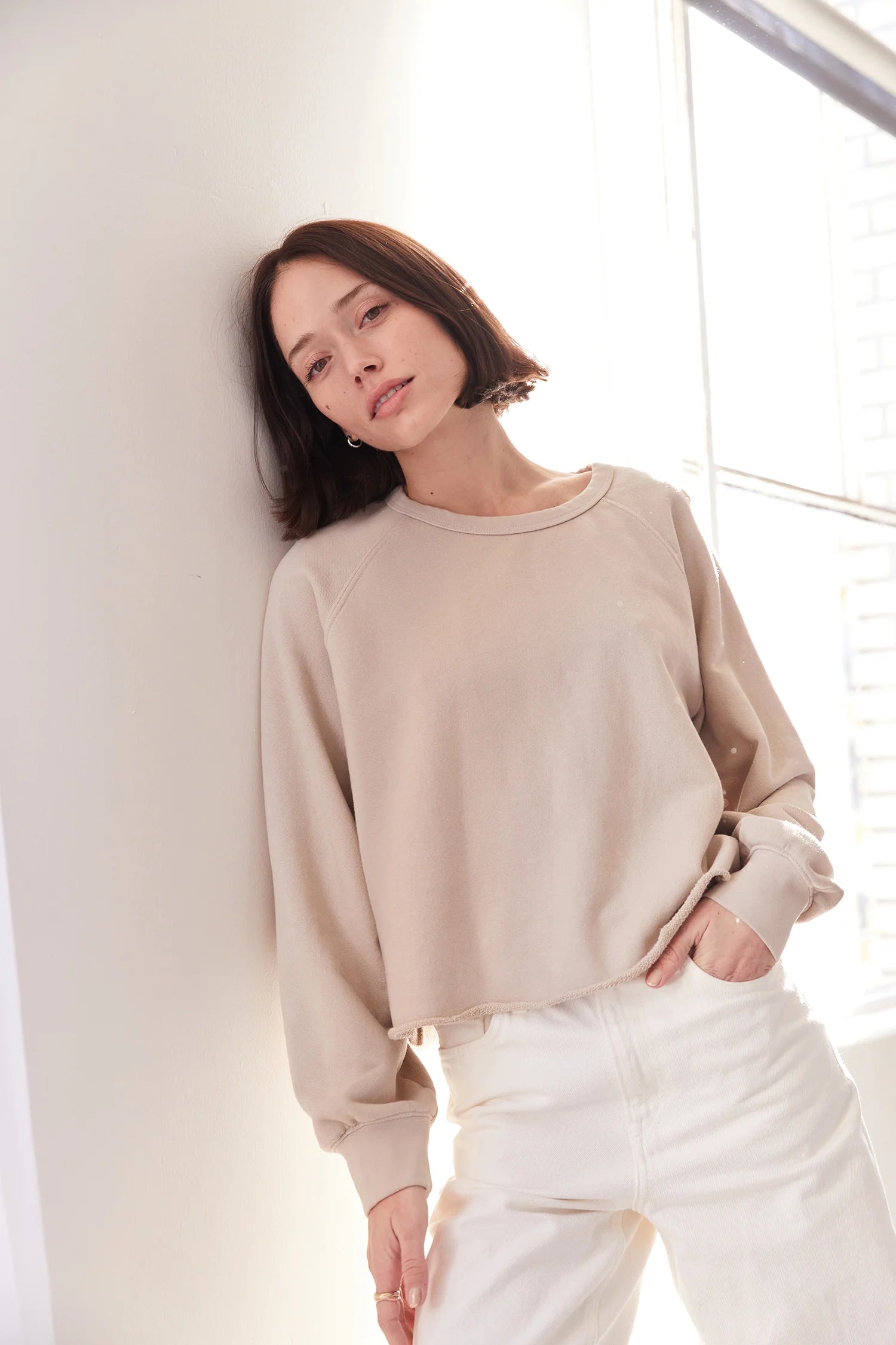 Crop Sweatshirt - Natural
