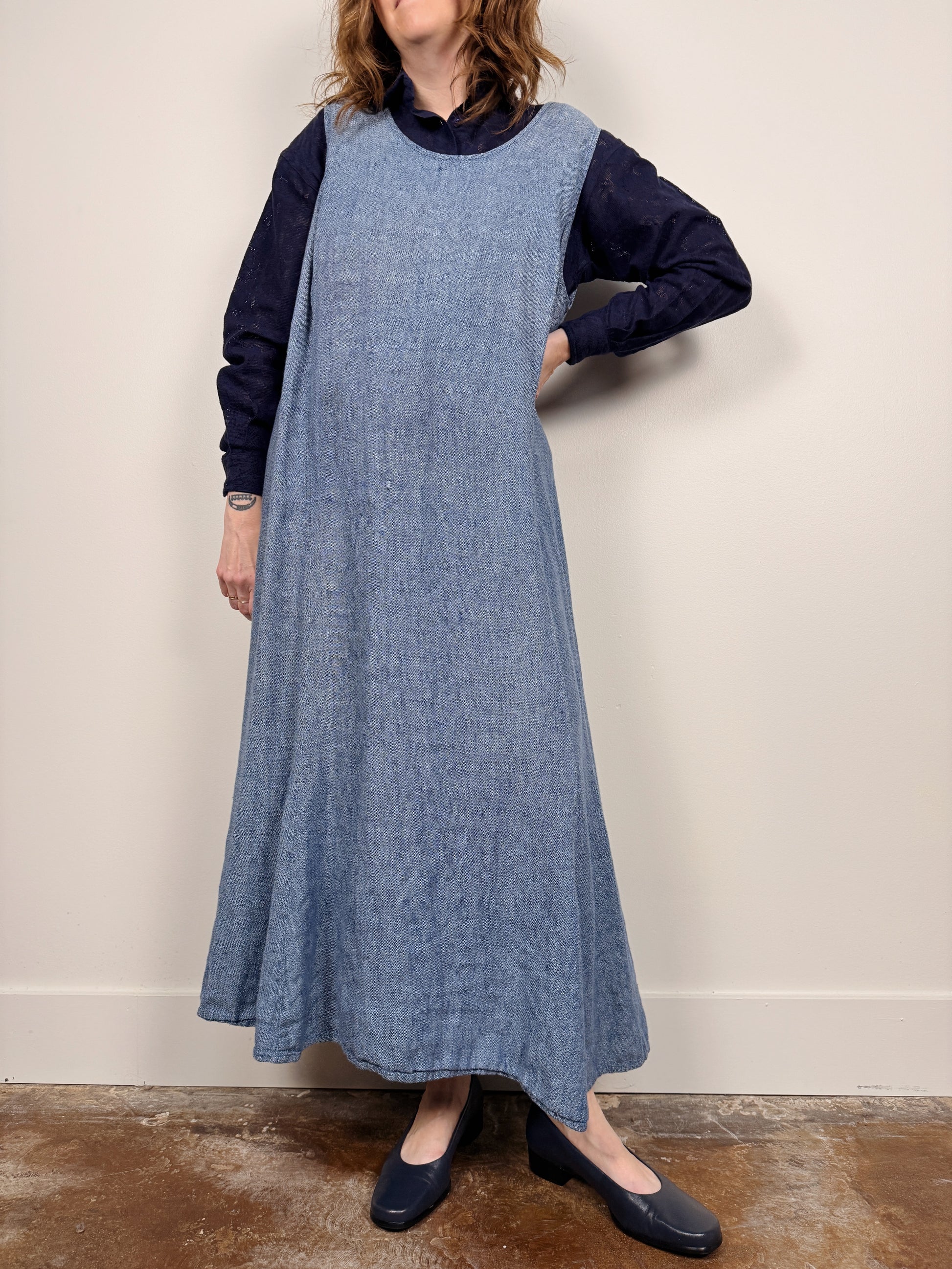 flax maxi dress Flax-Full Dress - Linen Maxi Dress