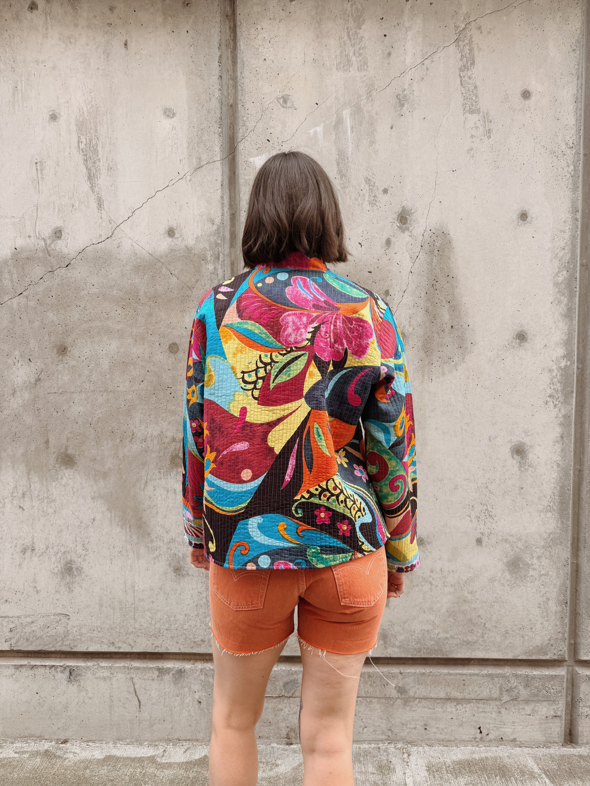 Levi's Burnt Orange Denim Shorts