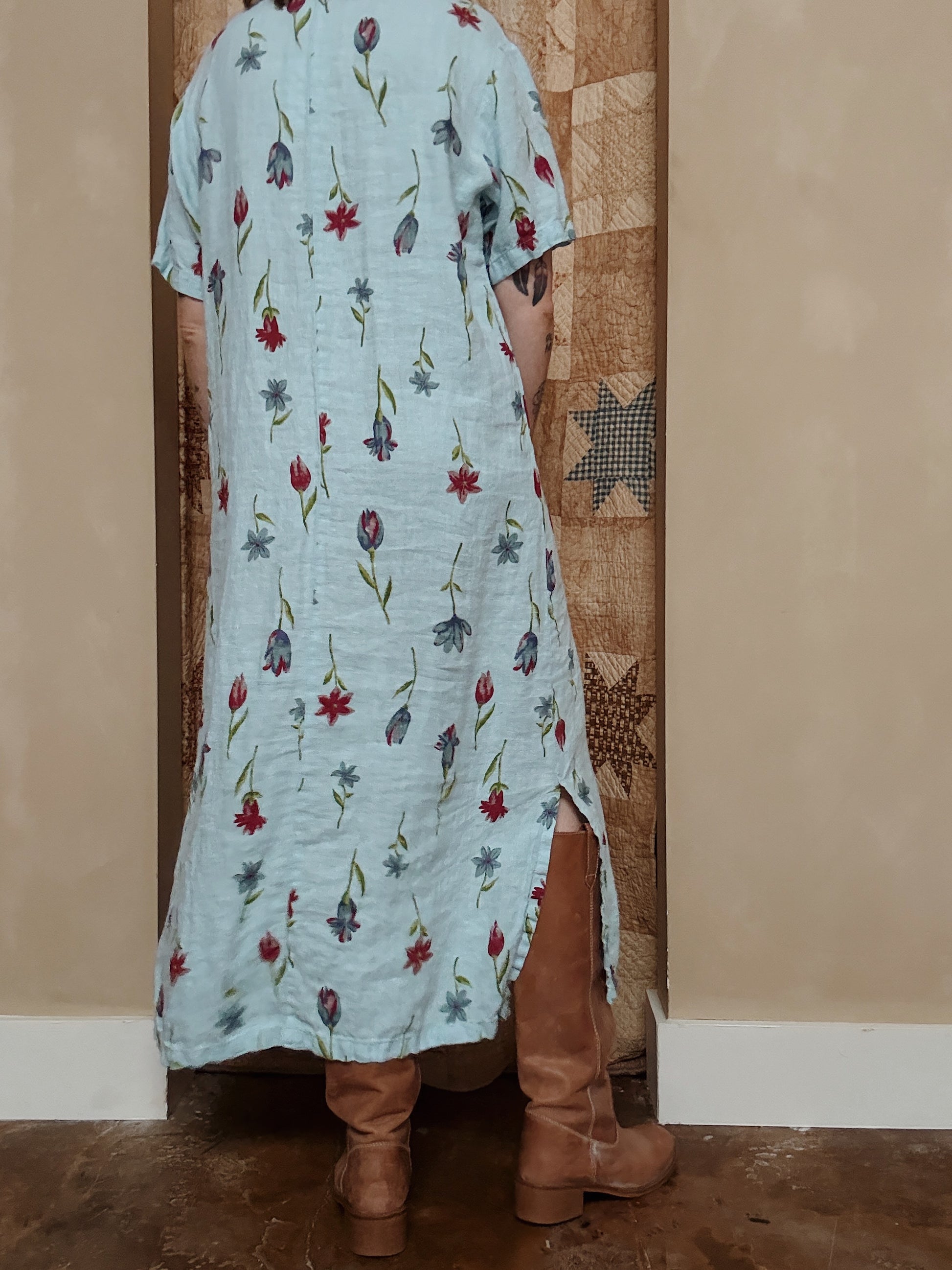 Floral Linen Maxi