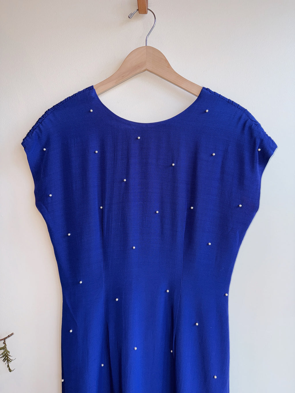 Royal Blue Pearl Dress