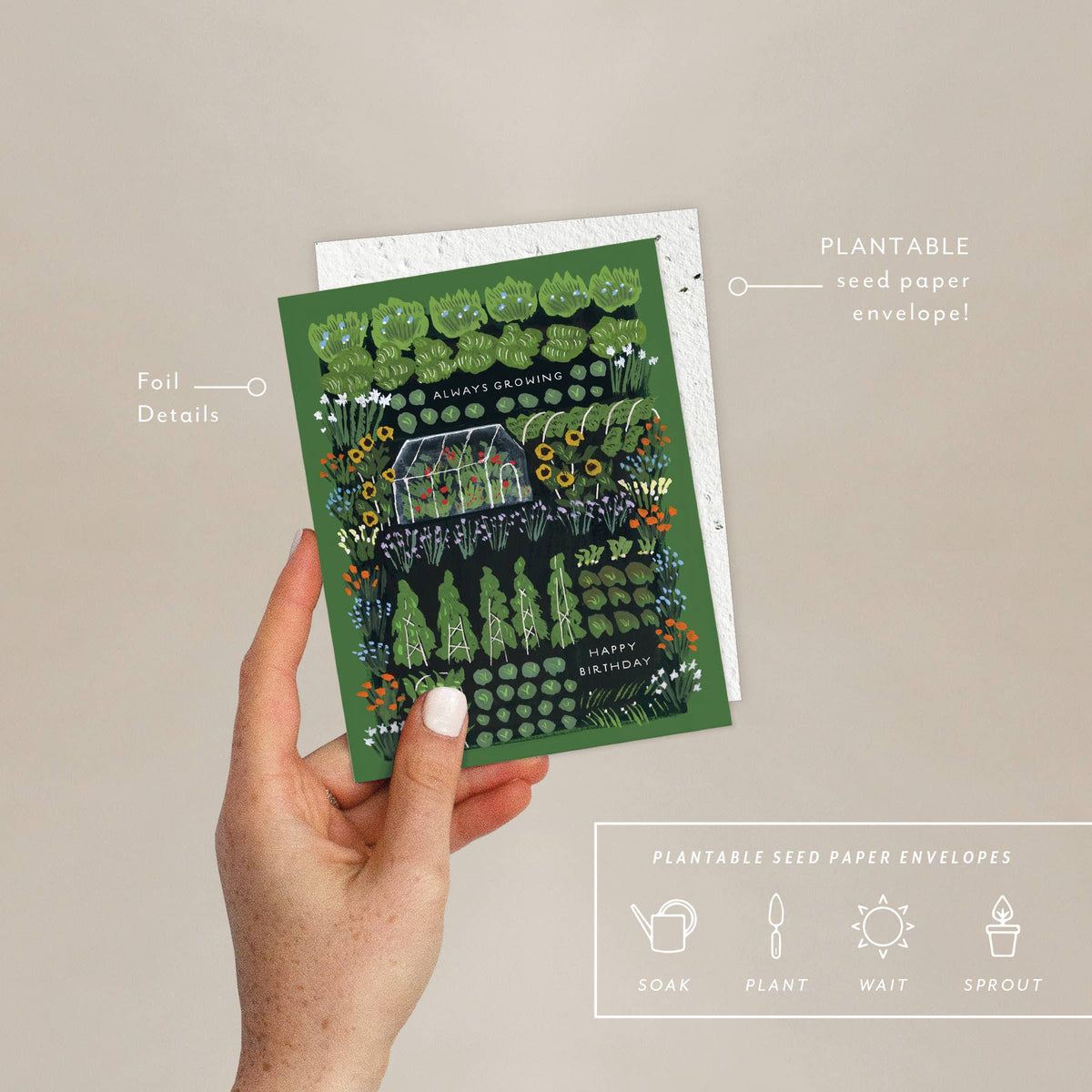 Garden Greenhouse - Birthday Card