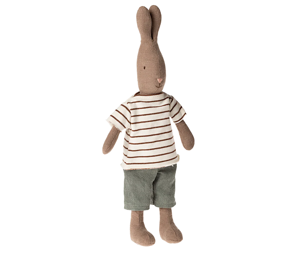 Brown Rabbit in Shorts