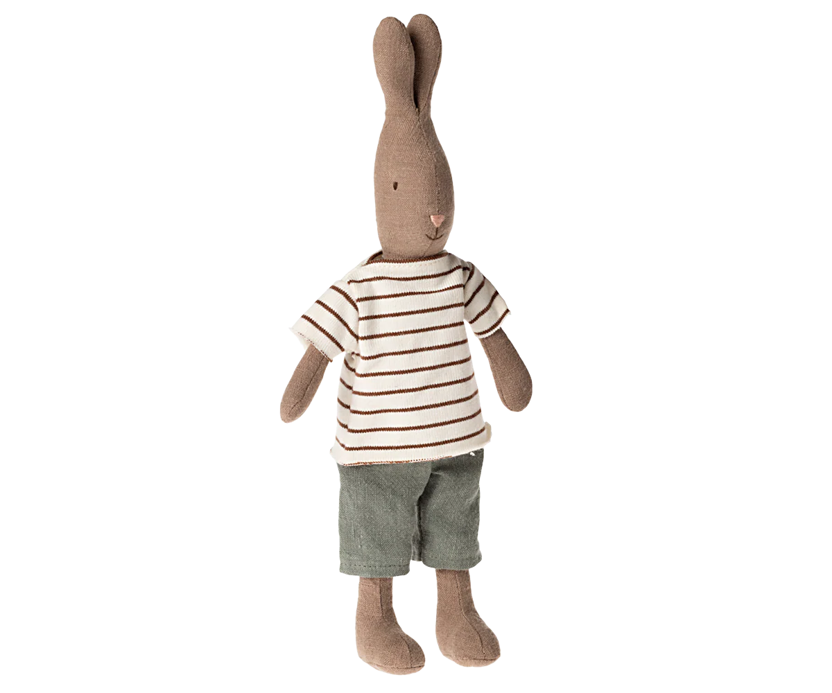 Brown Rabbit in Shorts