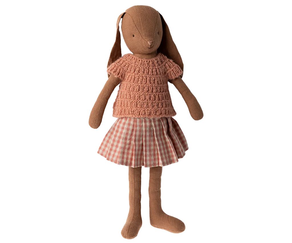 Brown Bunny in a Skirt