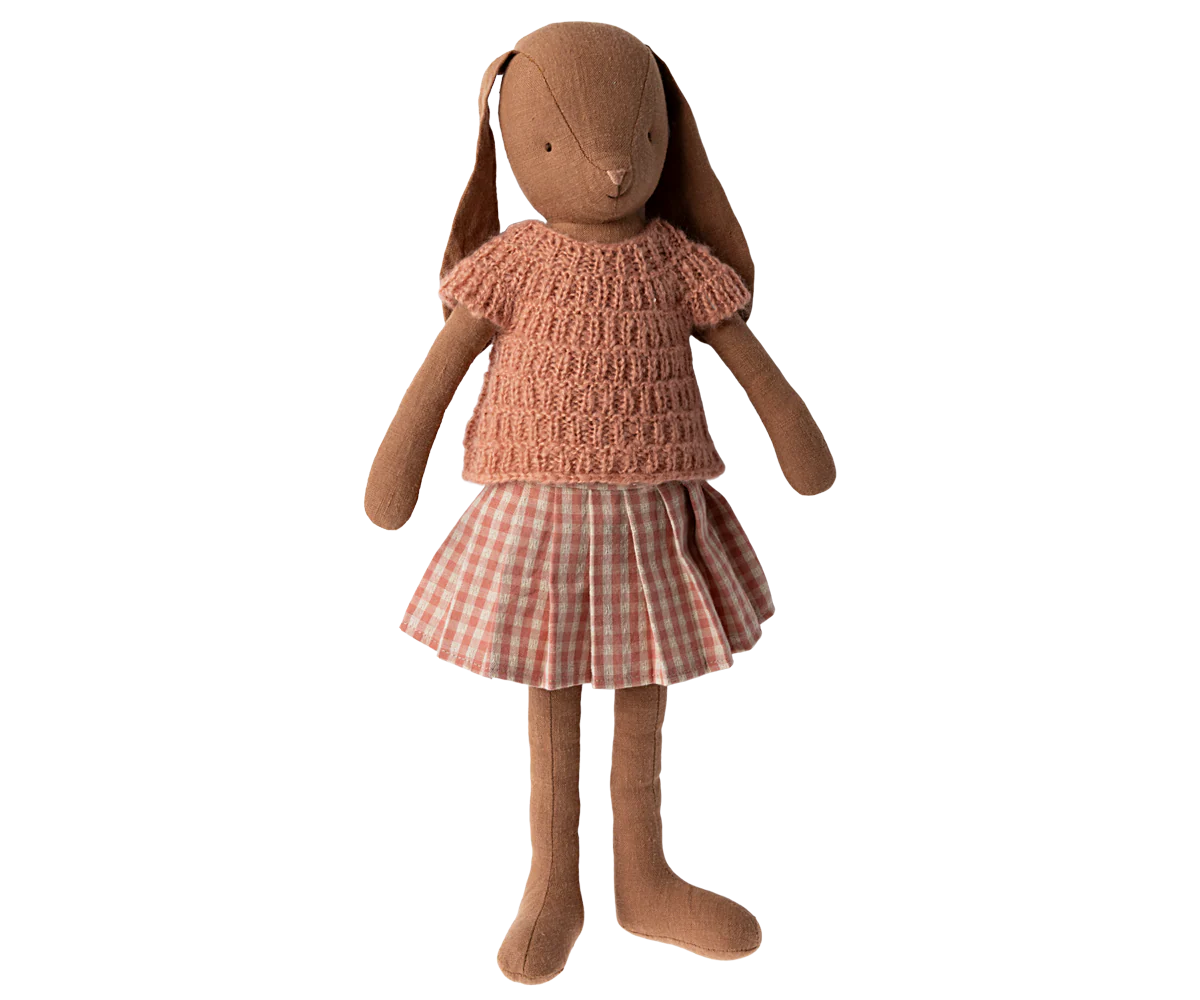 Brown Bunny in a Skirt