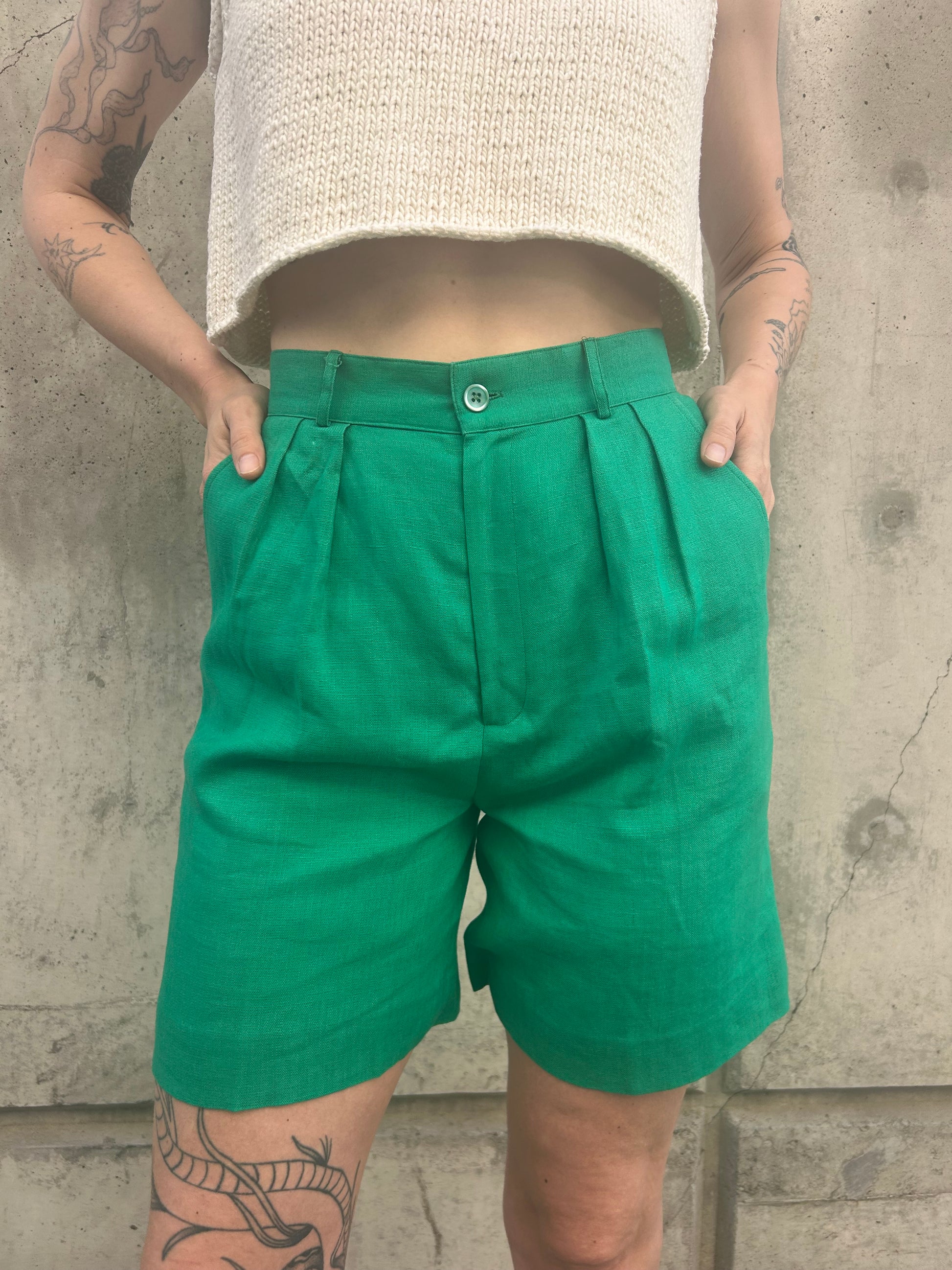 Nordstrom Green Linen