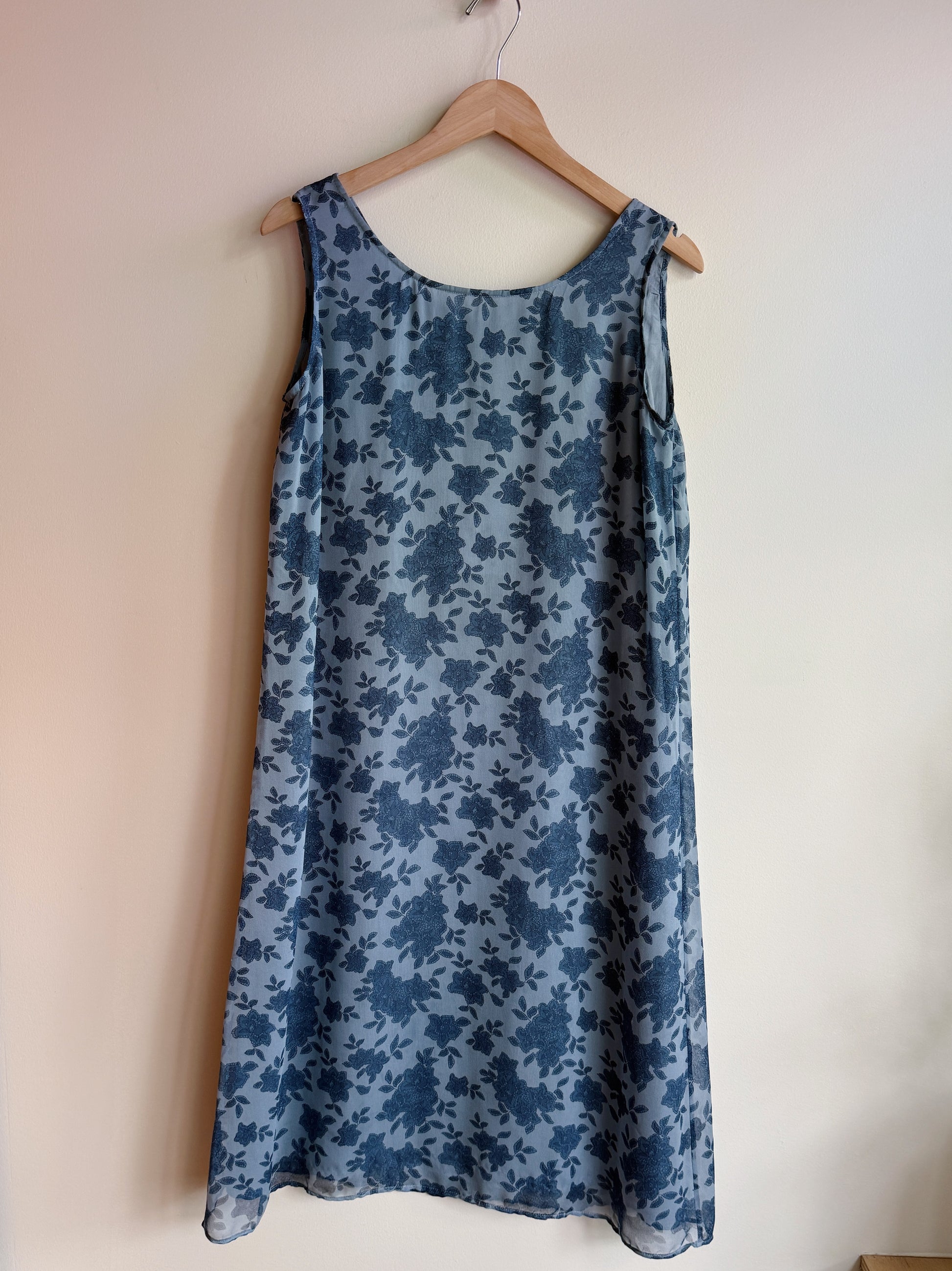 Silk Floral Tank Dress