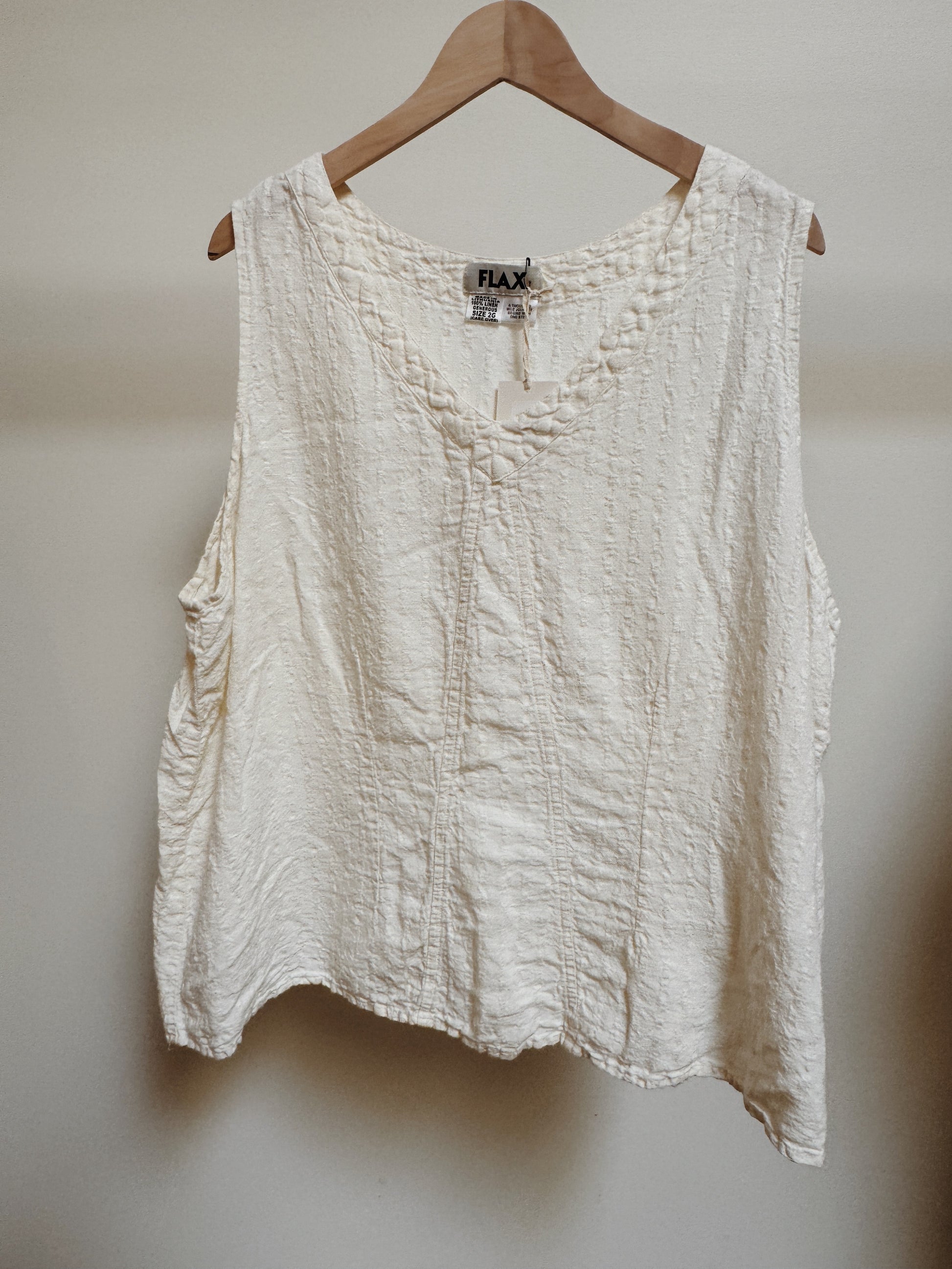 Flax Textured Linen Tank