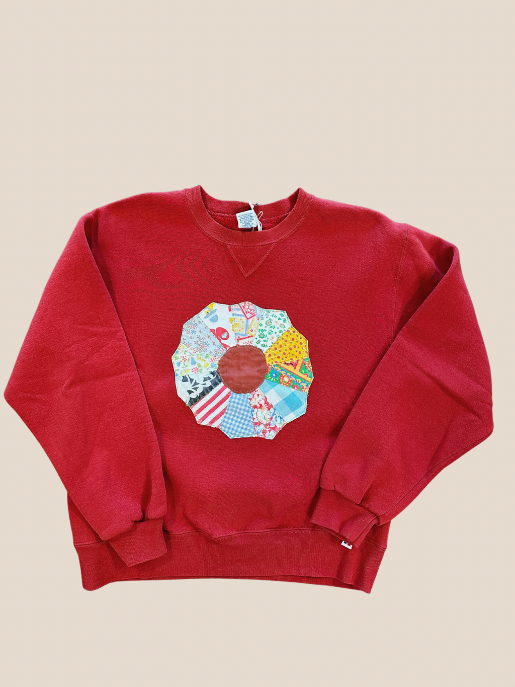 Vintage Quilt-Patch Sweatshirt