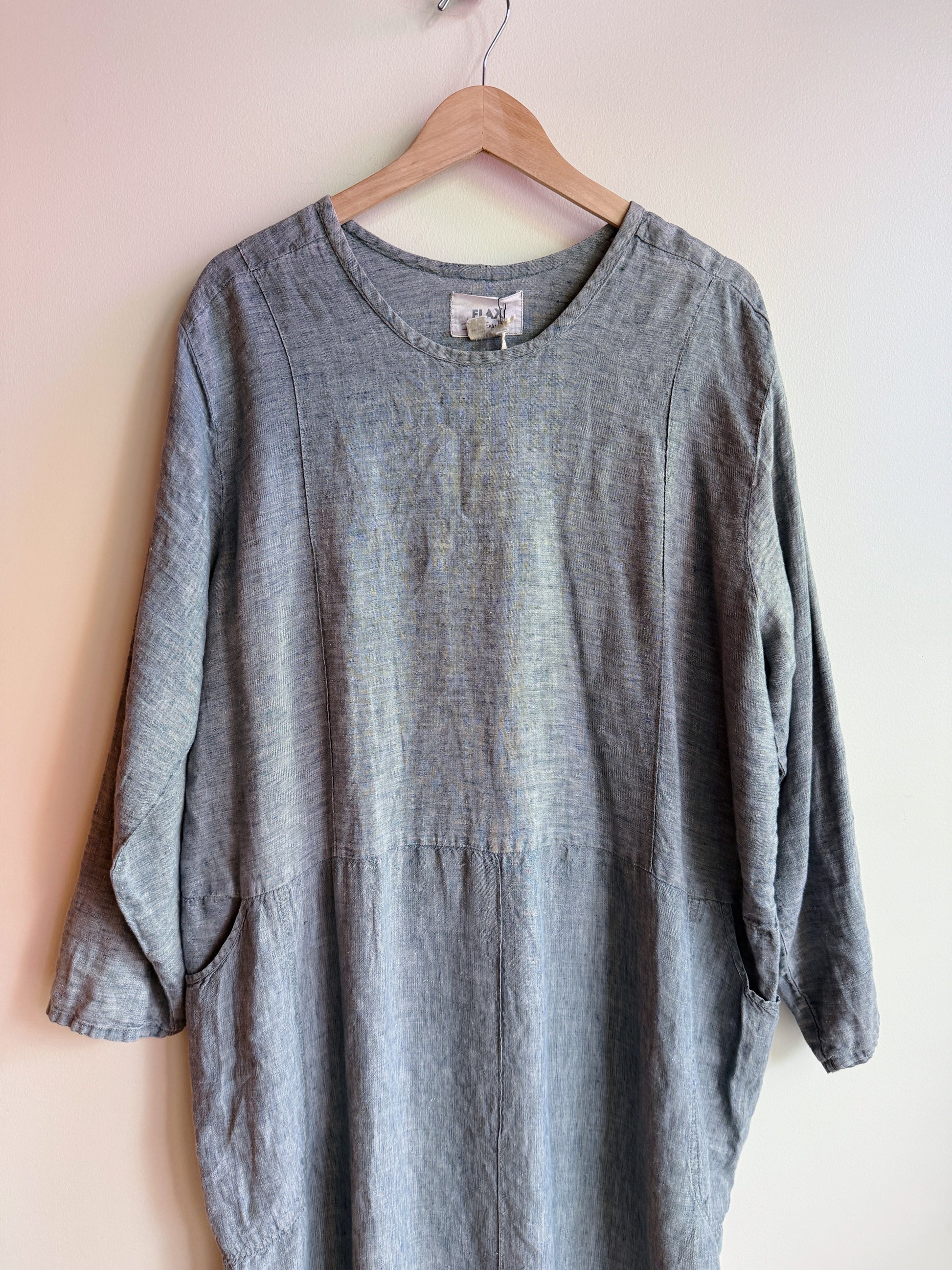 Flax Blue Stripe Dress