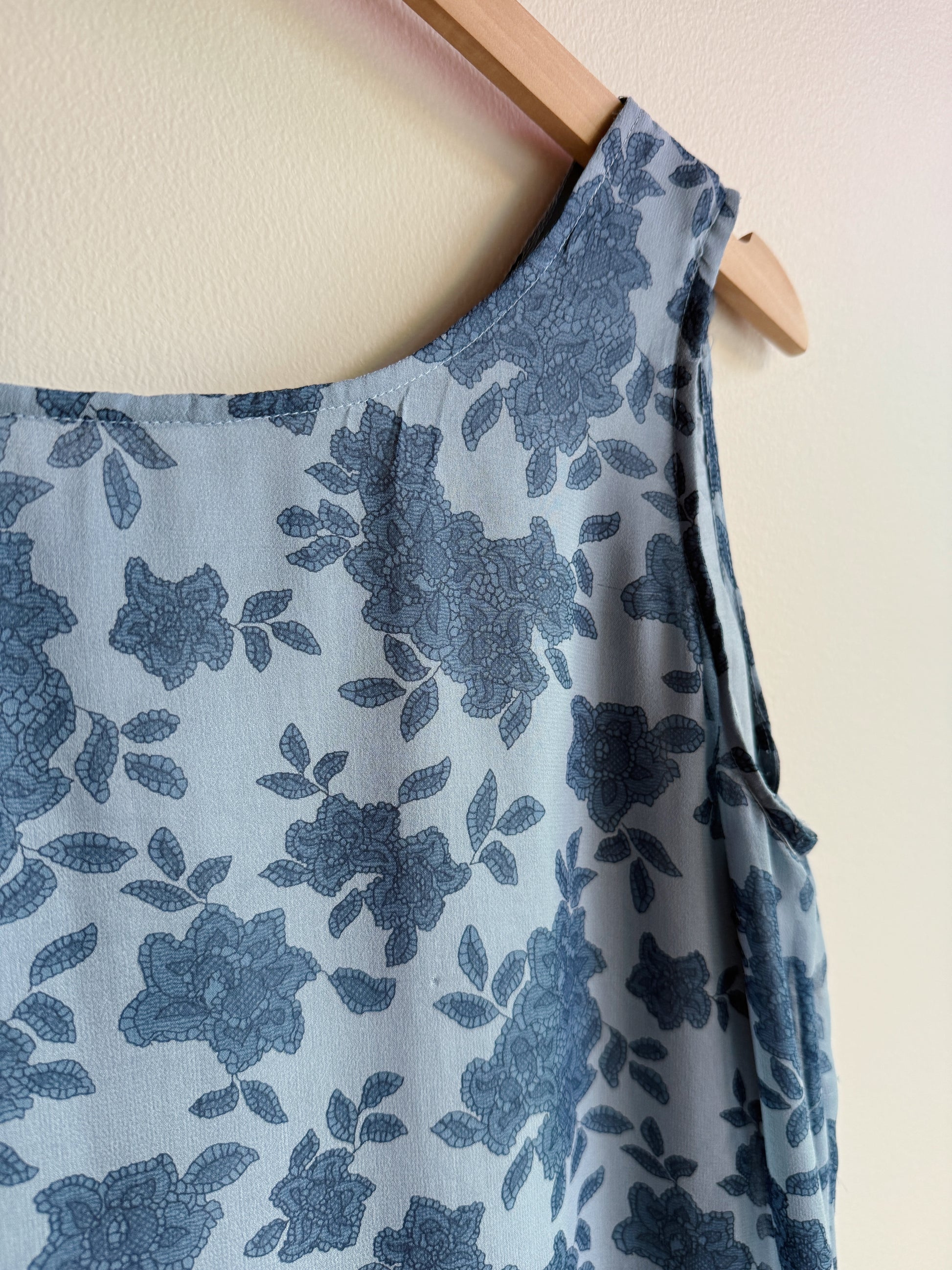 Silk Floral Tank Dress