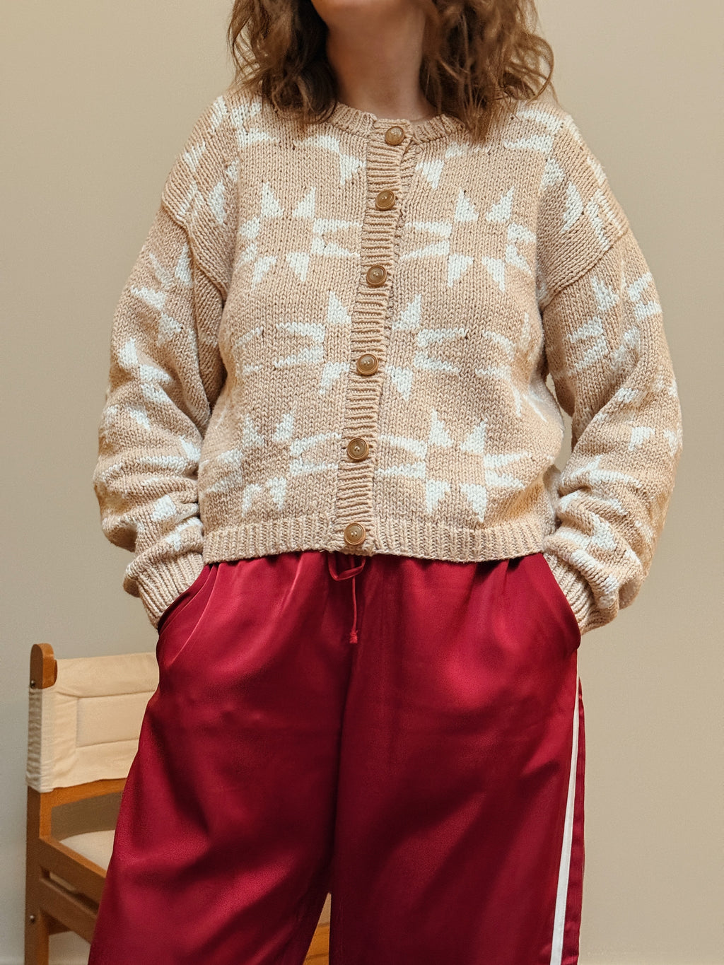 Sawtooth Cotton Cardigan