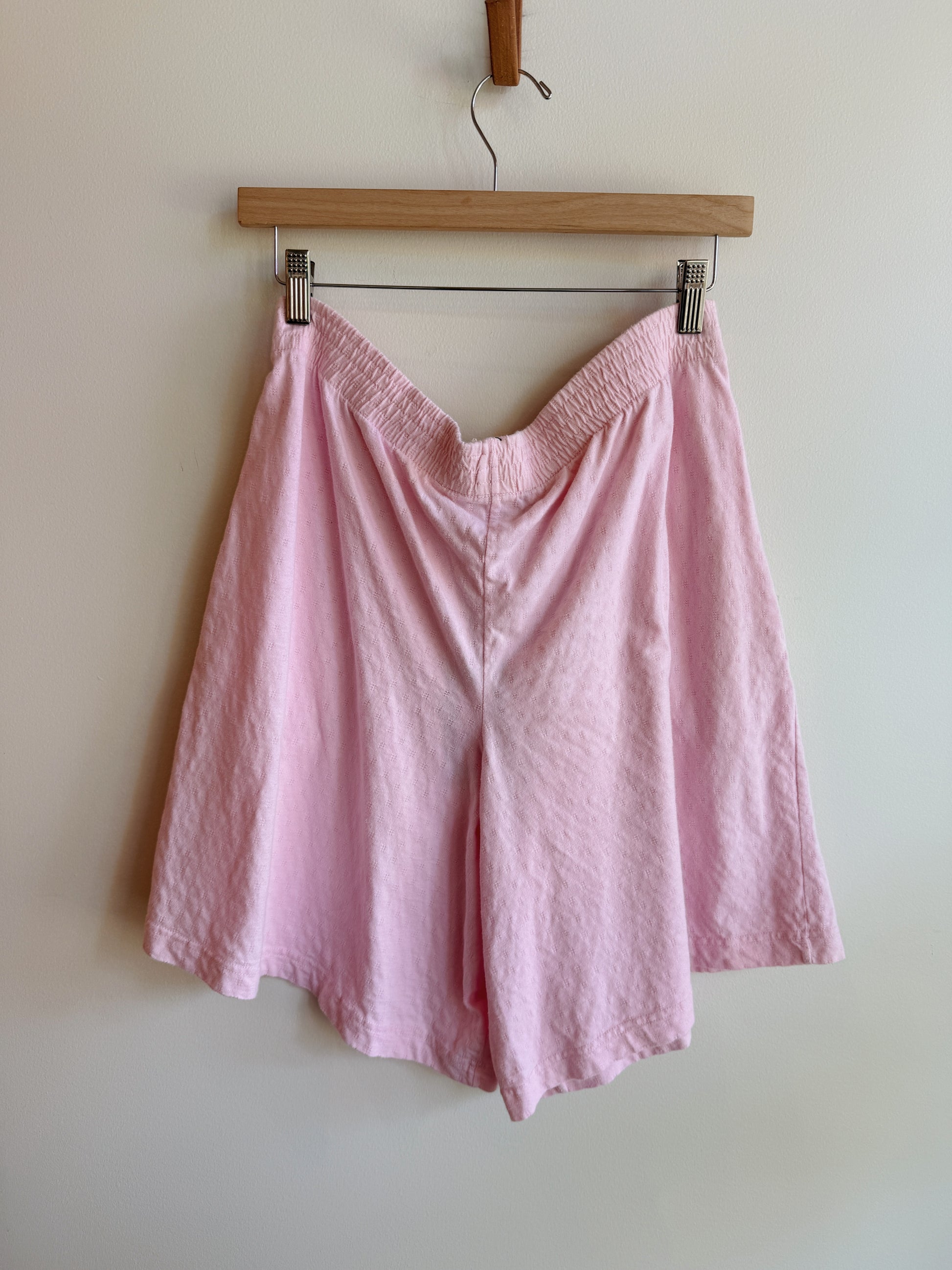Bryn Connelly Pink Pointelle Shorts