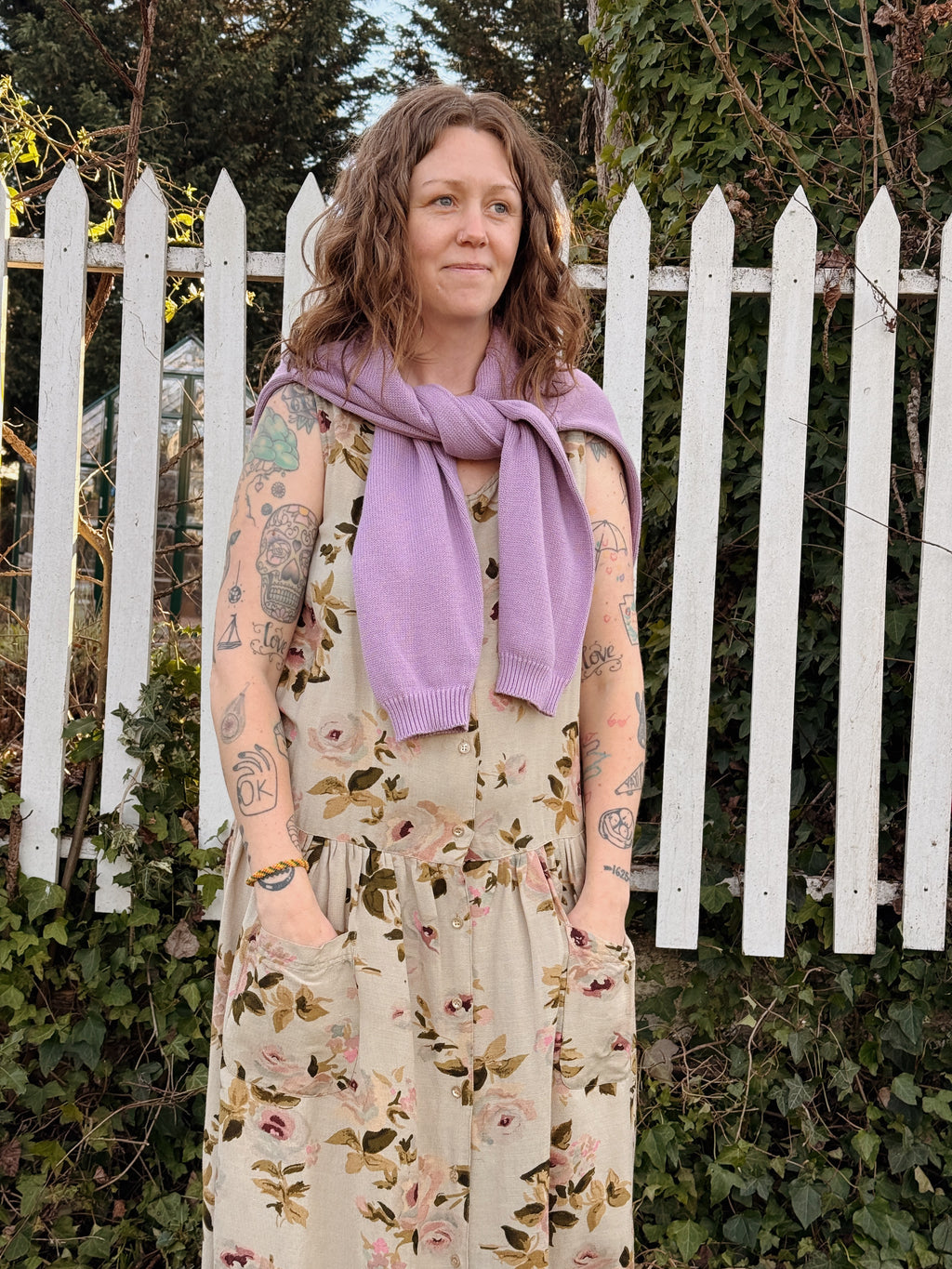 Lavender Cotton Turtleneck