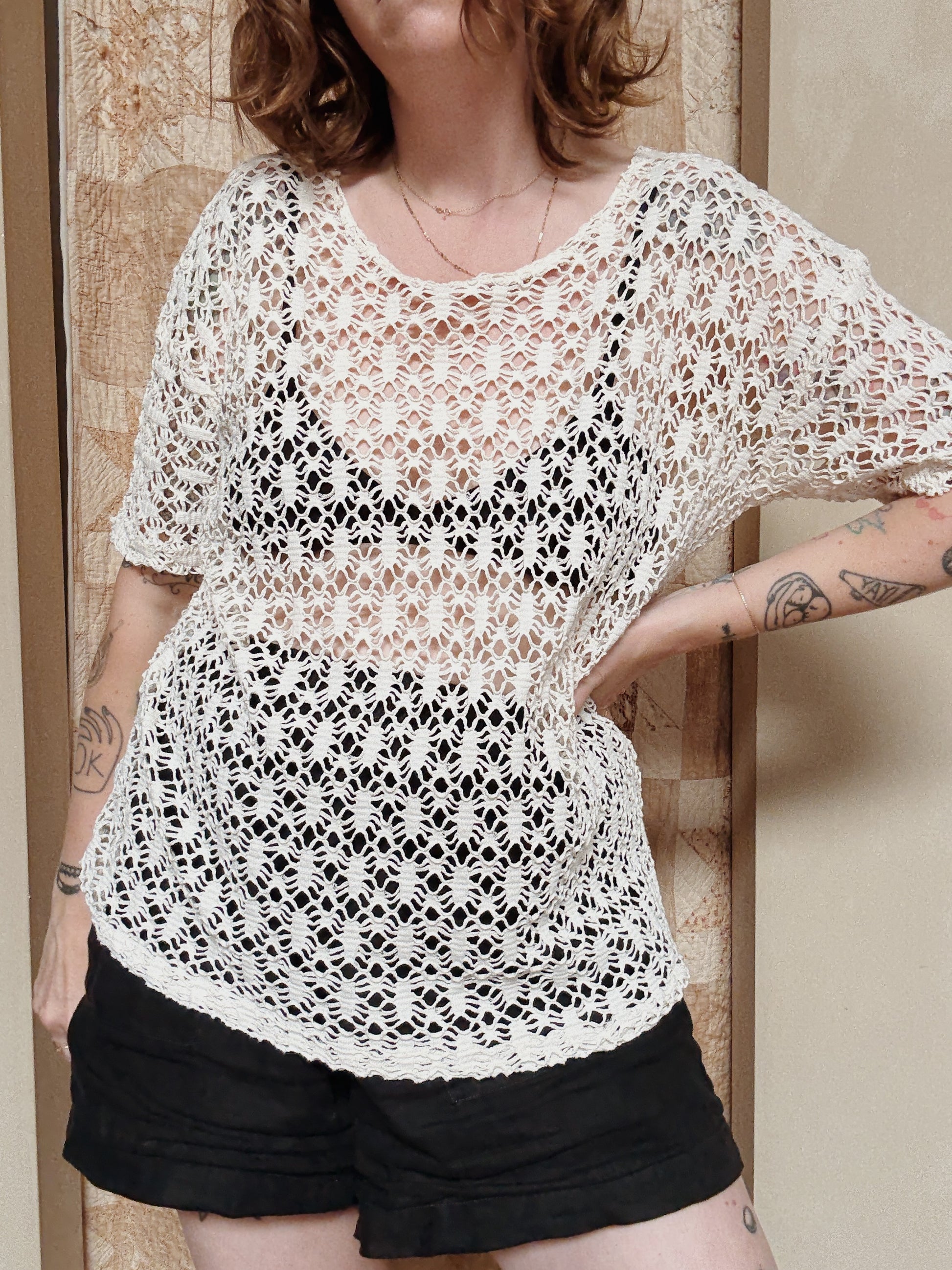 Fuego Open Knit Tee