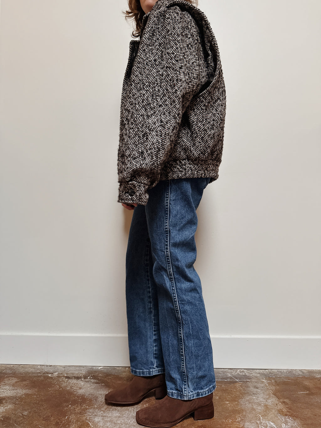 Dash Herringbone Bomber