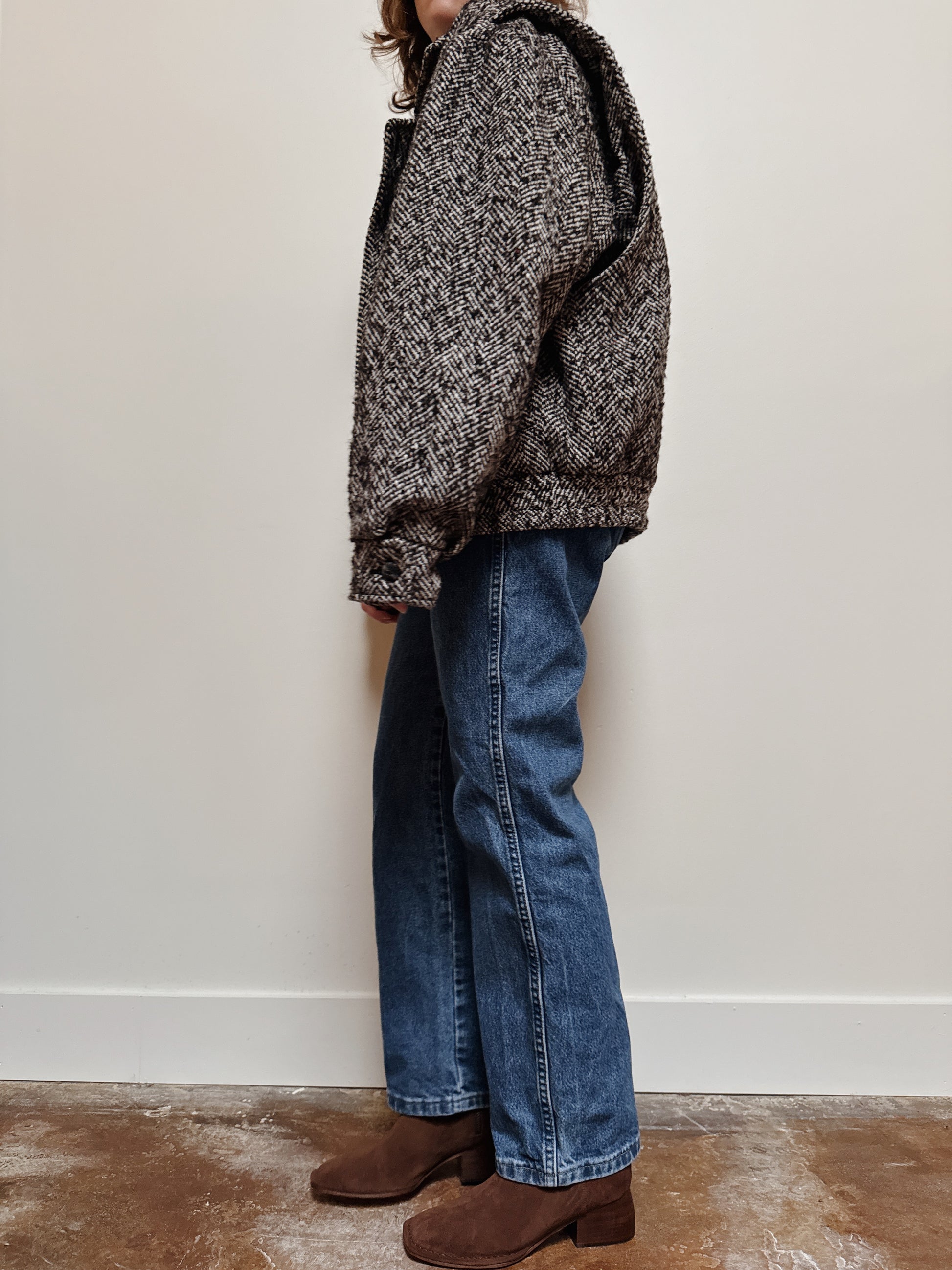 Dash Herringbone Bomber