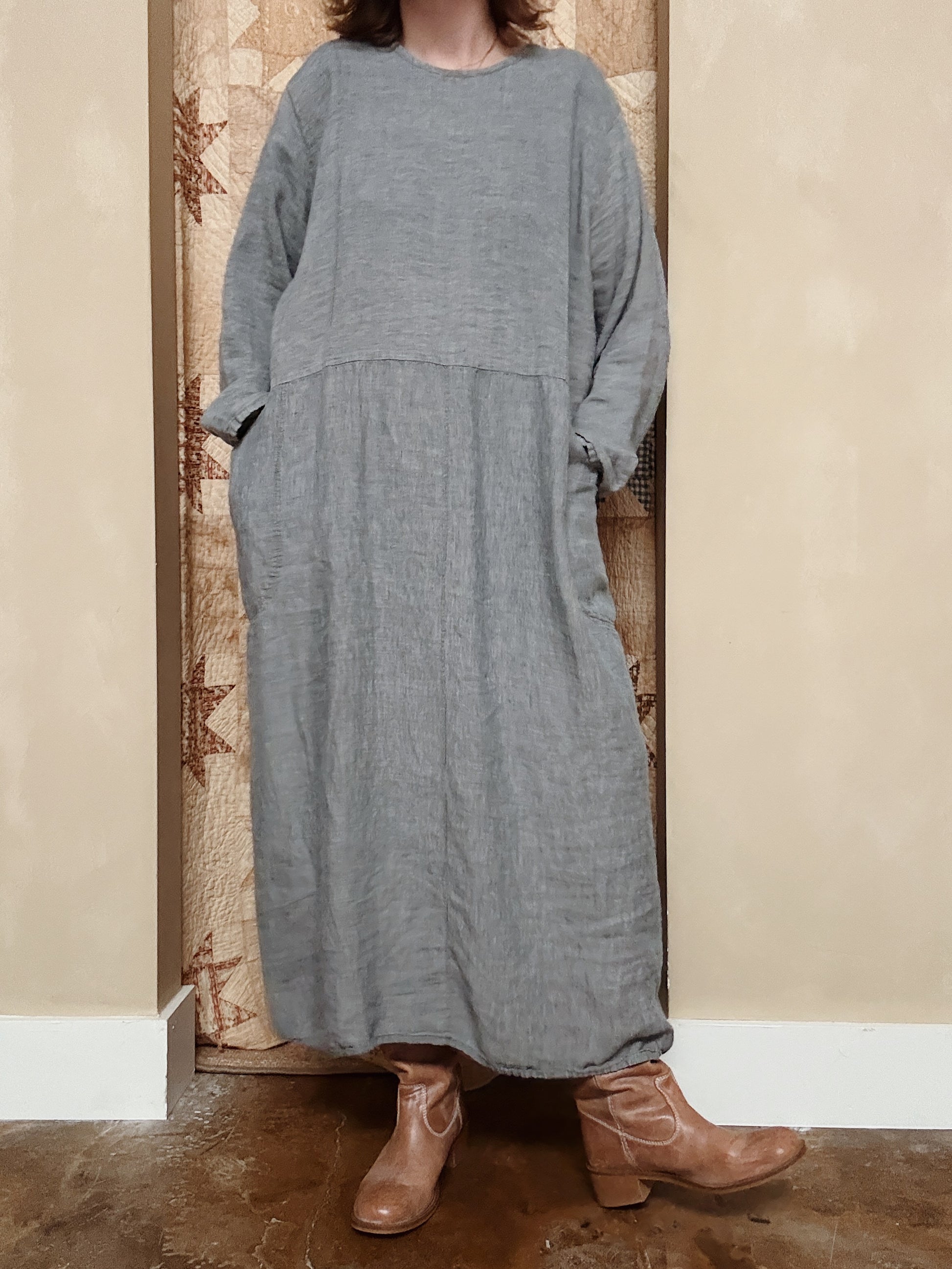 Flax Blue Stripe Dress