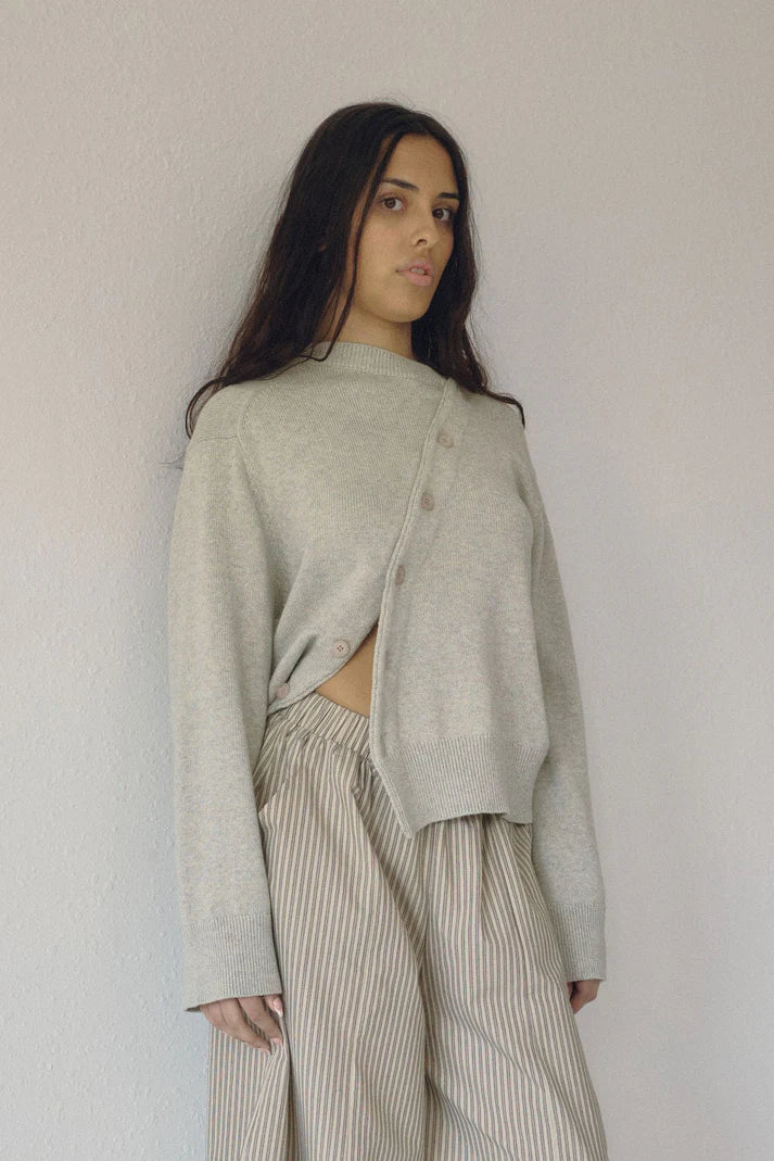 Bohème Asymmetric Knit Cardigan