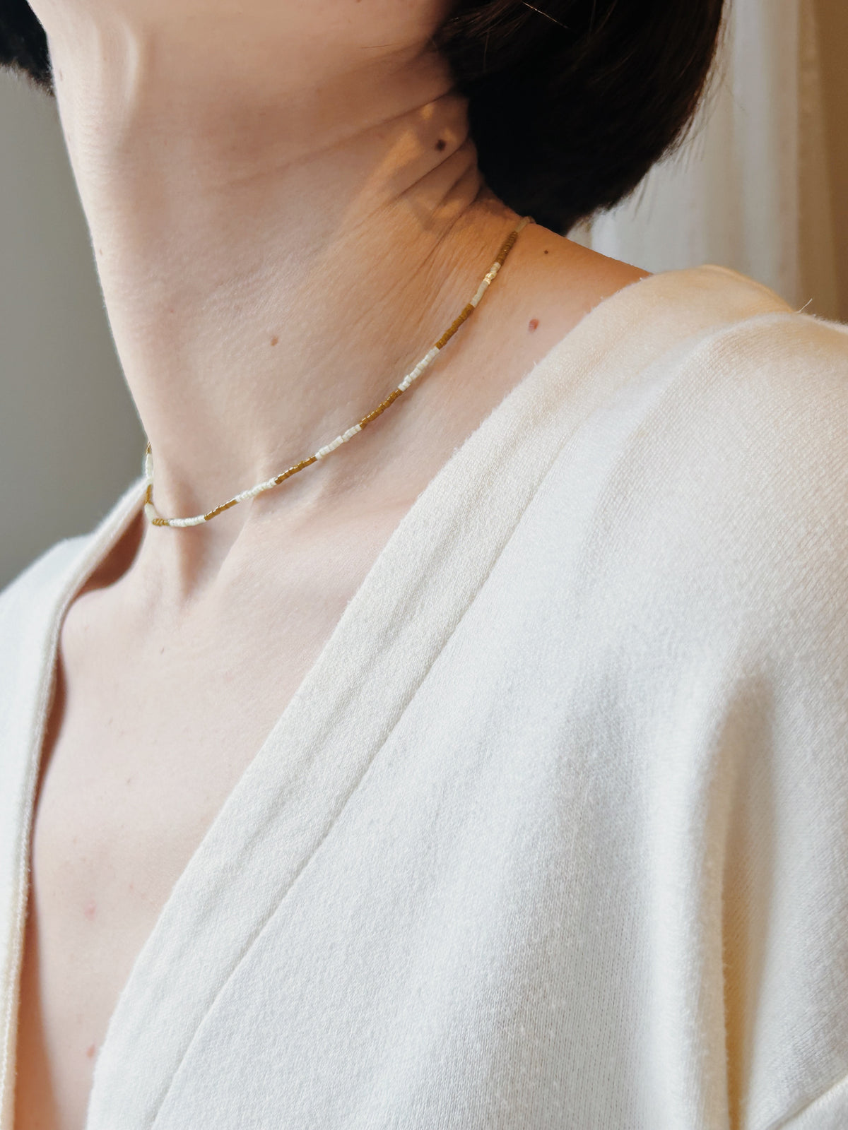 Green Glass Bead Necklaces