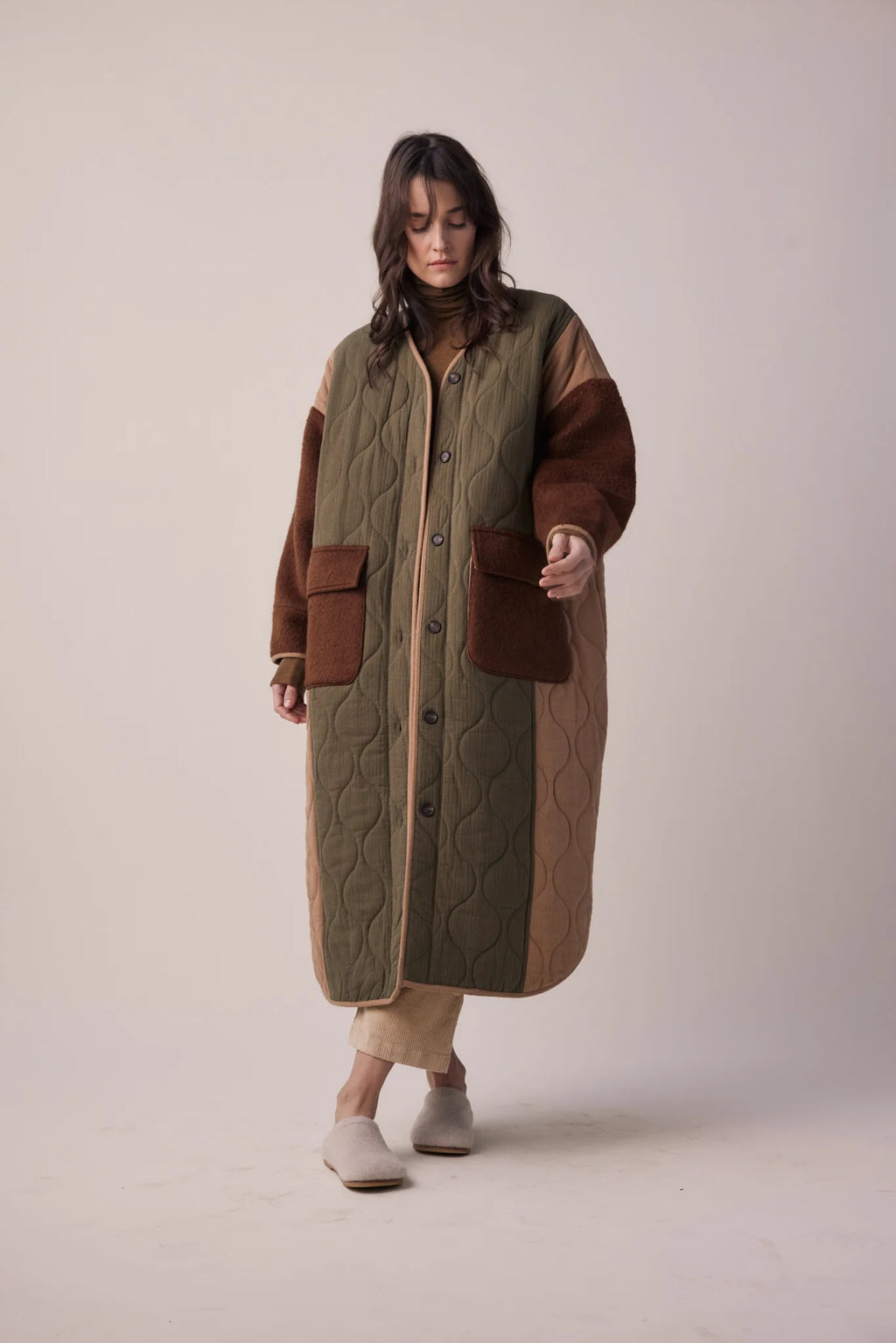 Patchwork Wool Jacket