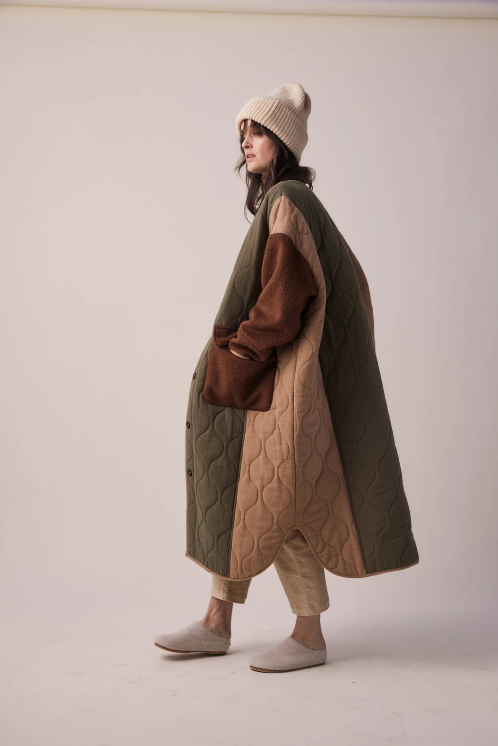 Patchwork Wool Jacket