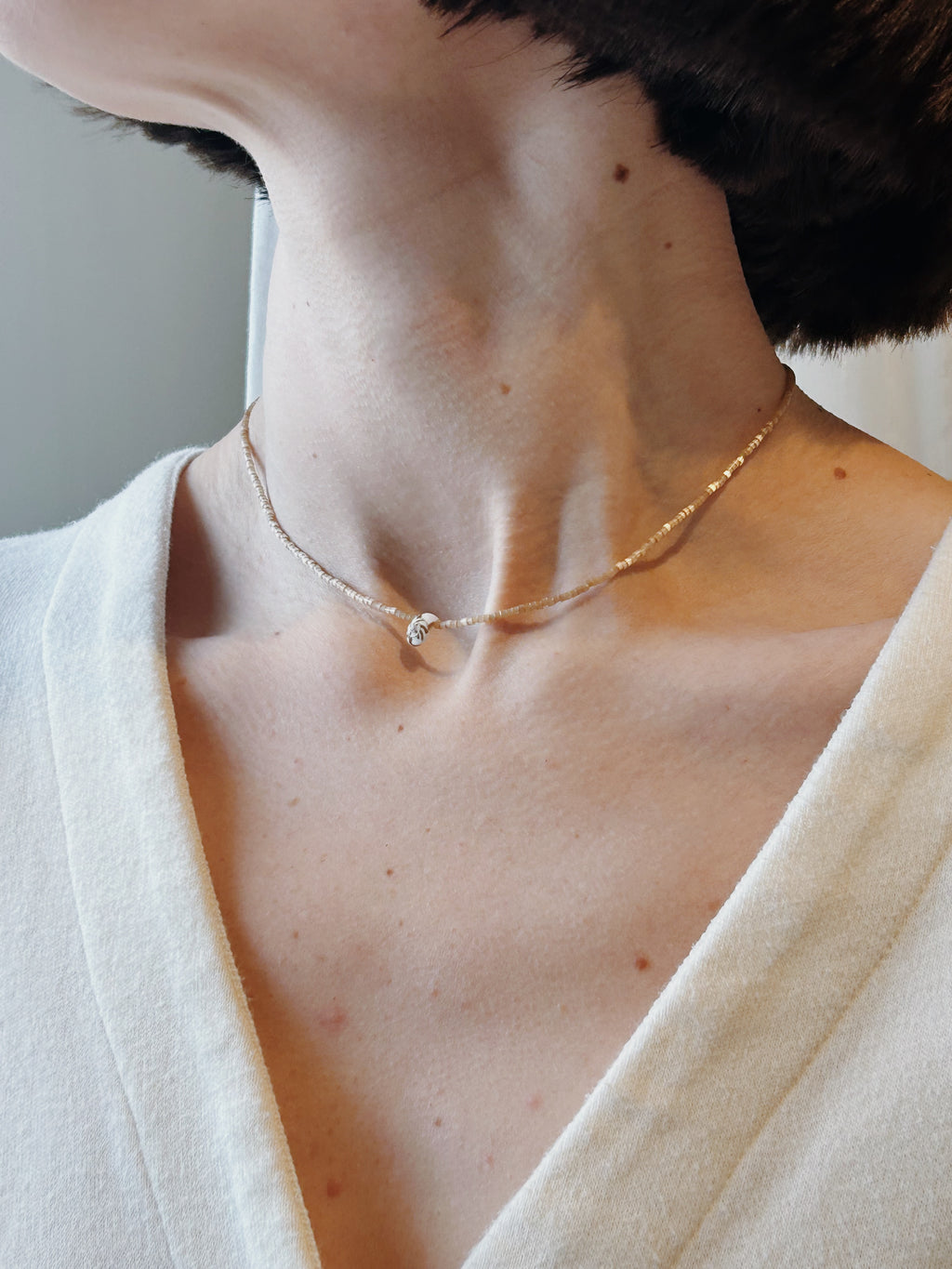 Pink Shell Bead Necklaces