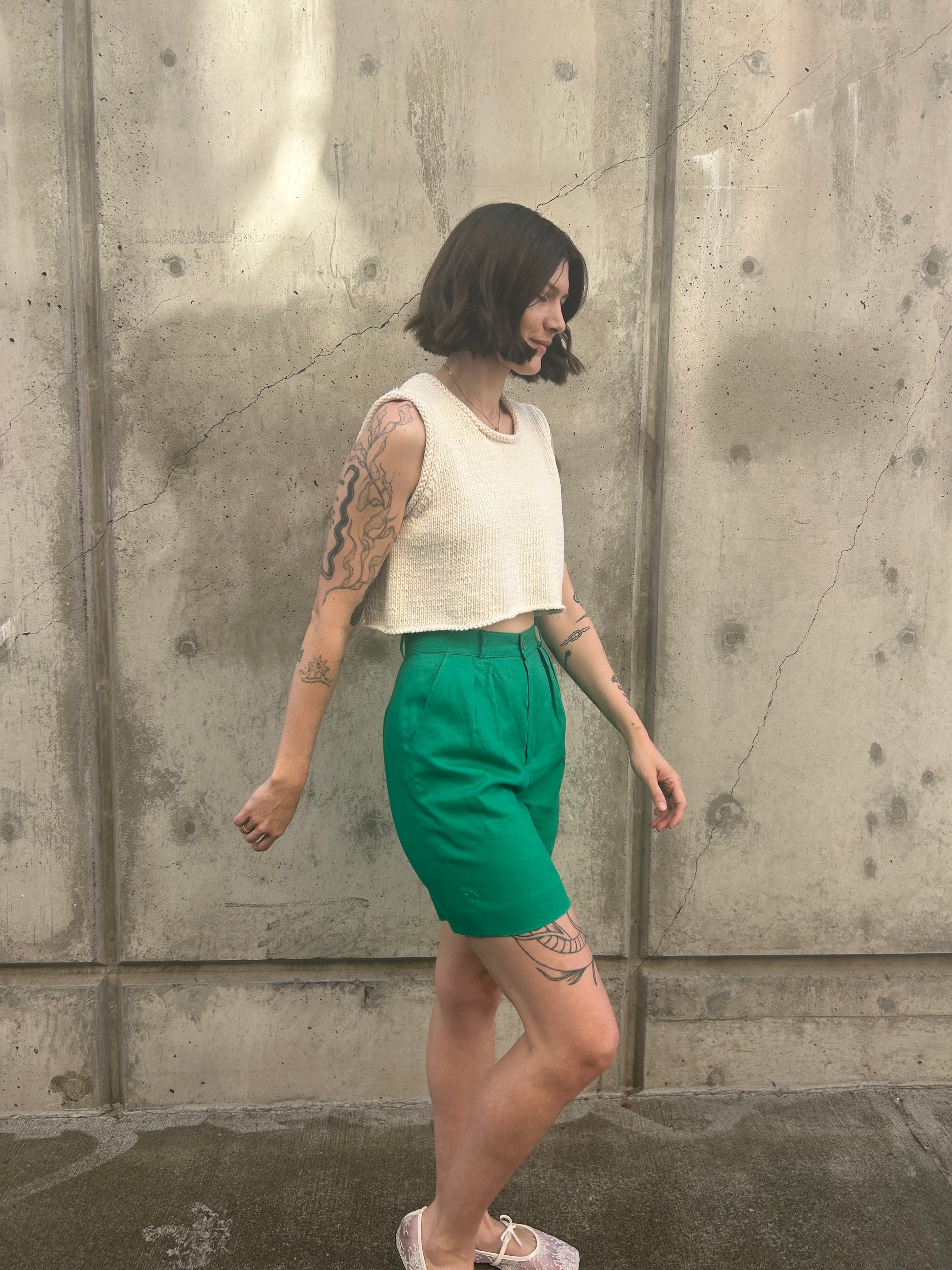 Nordstrom Green Linen