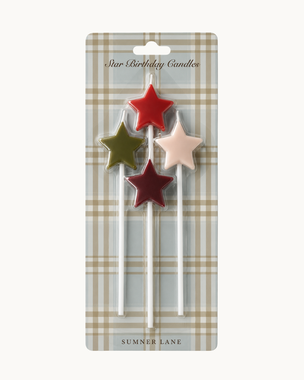 Star Candles - Cherry, Burgundy, Olive, Blush