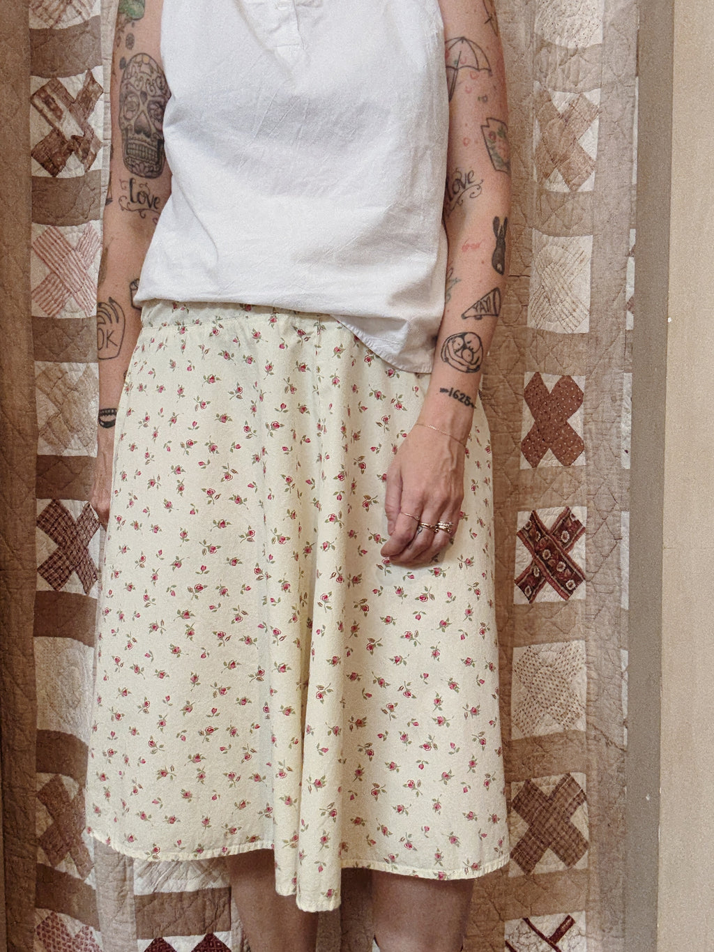 Cut Loose Floral Skirt