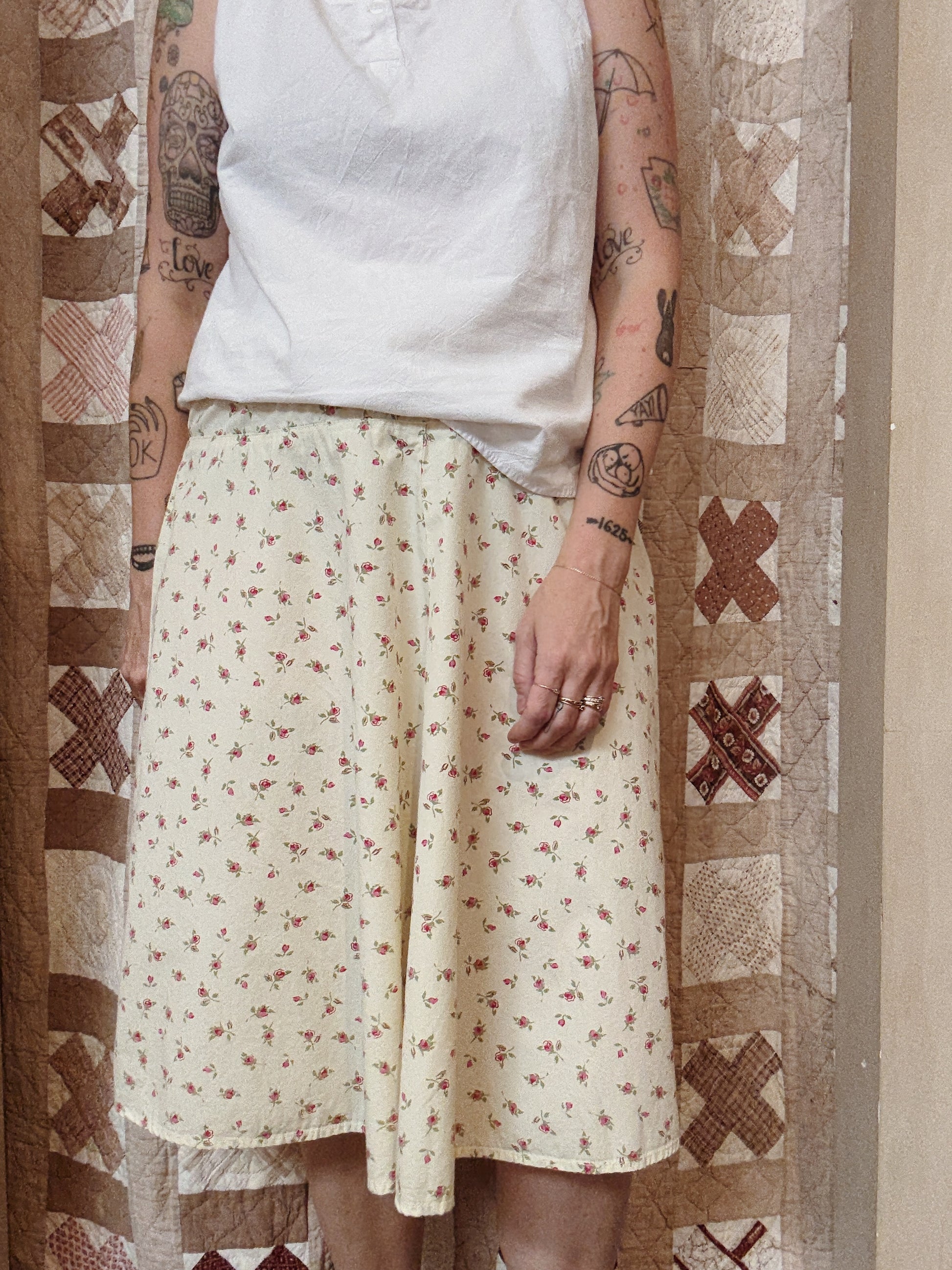 Cut Loose Floral Skirt