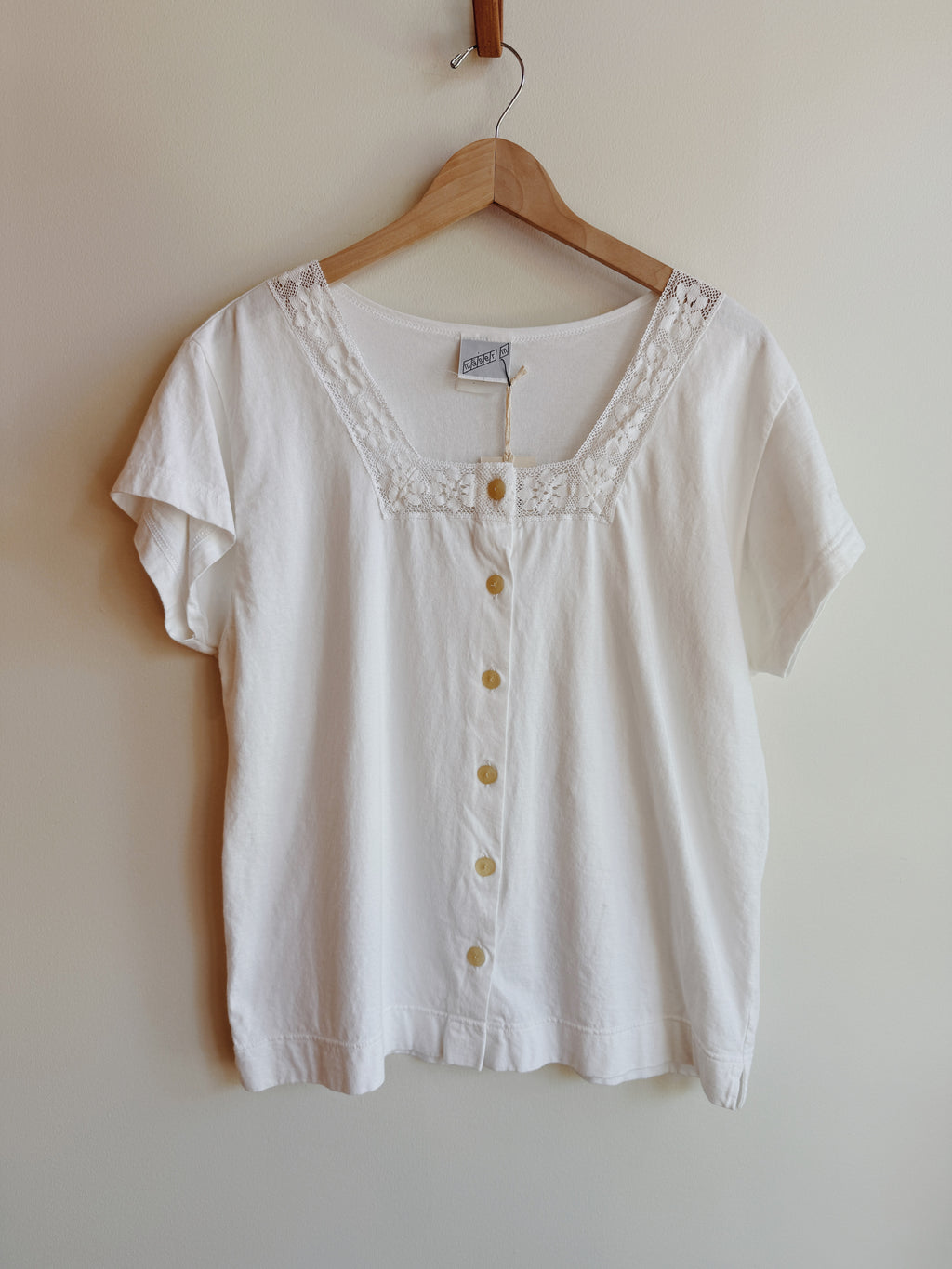 White Knit Lace Trim