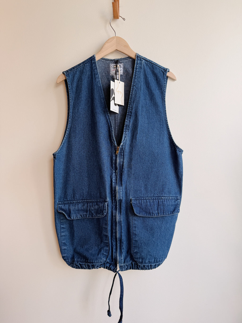 Cherokee Dark Wash Denim Vest