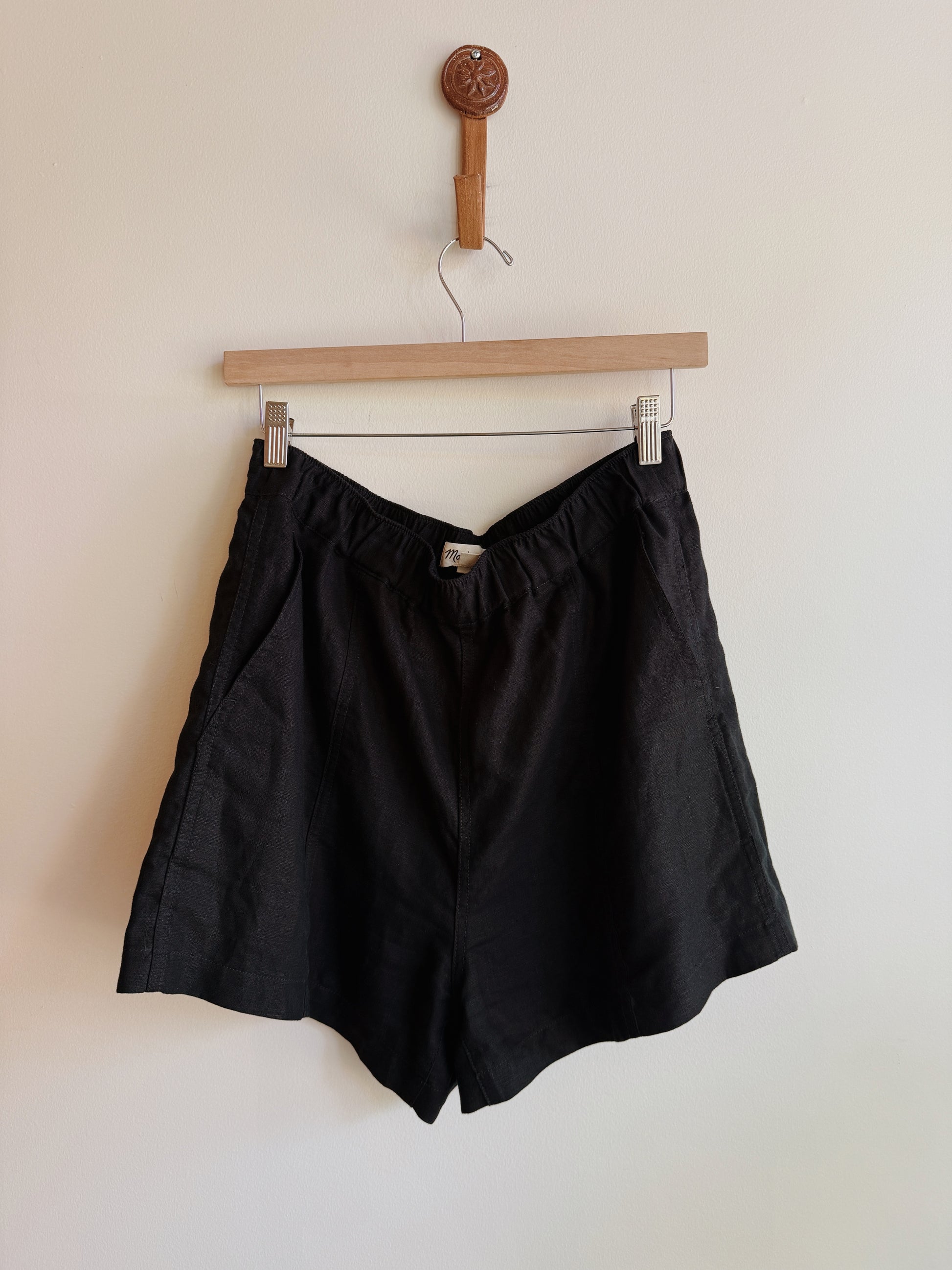 Madewell Black Linen Short