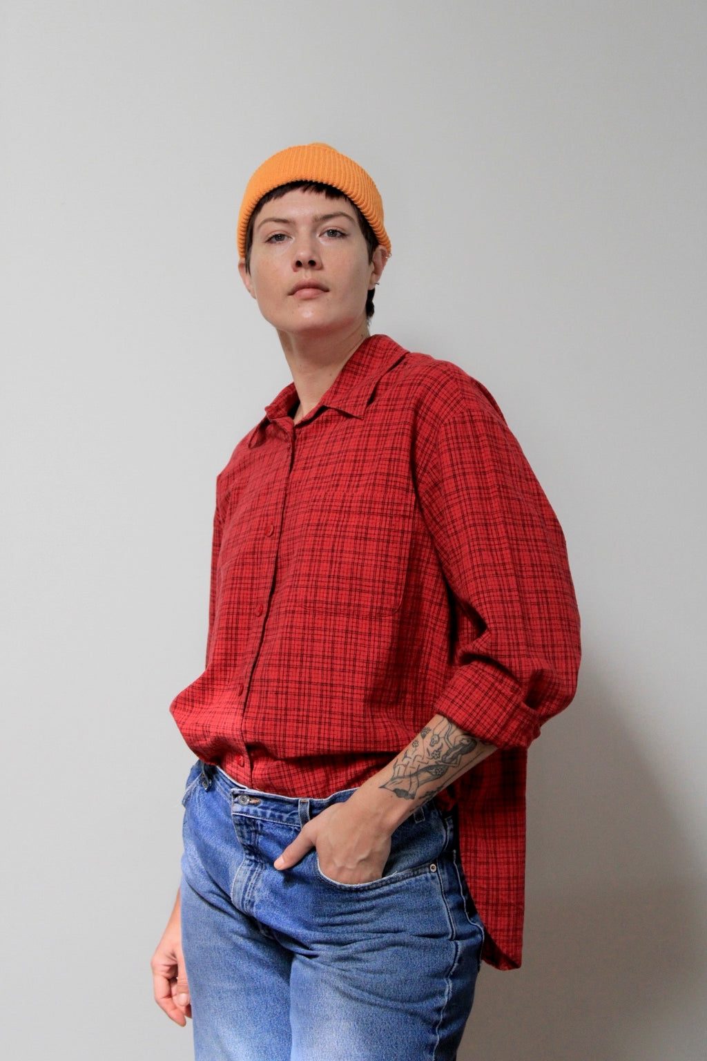 Window Pane Button Down Shirt