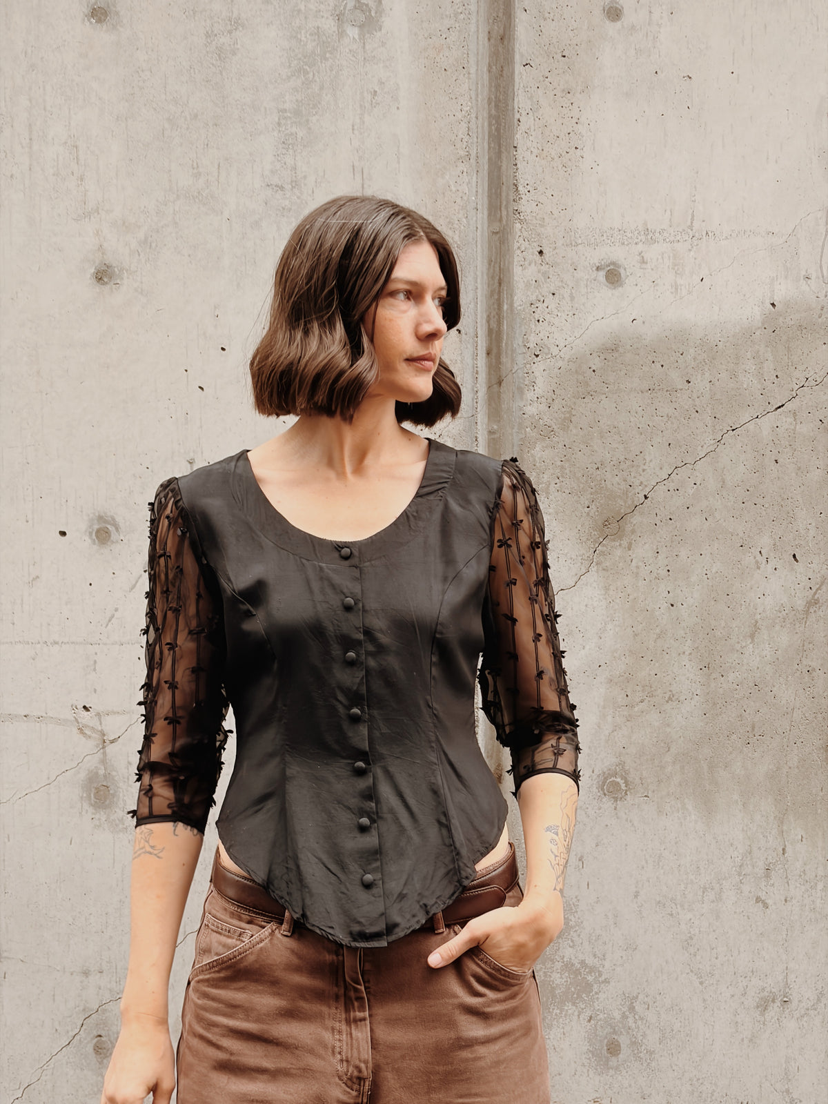 Sitting Pretty Mini Bows Blouse