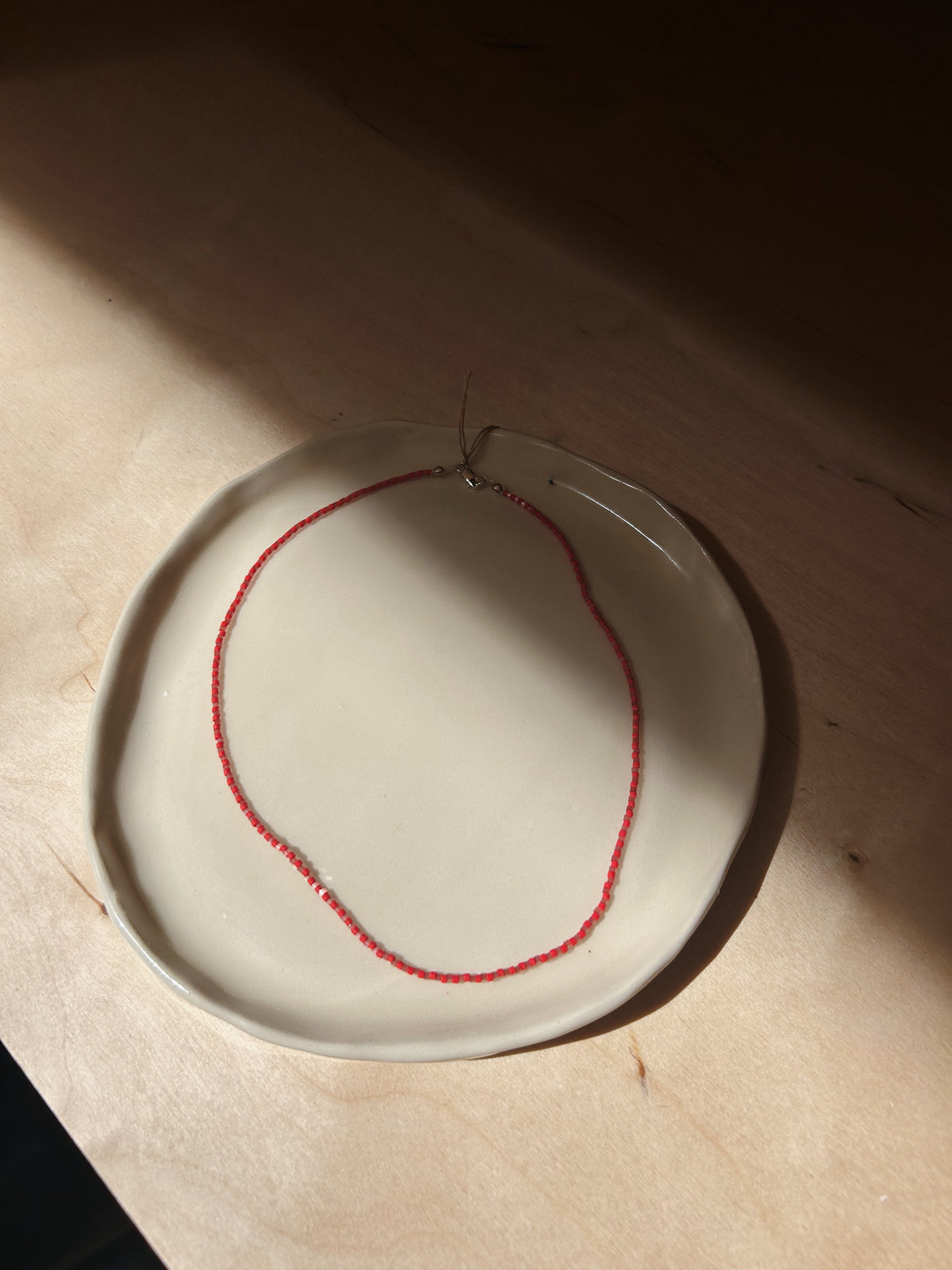 Checkered Seed Bead Necklace