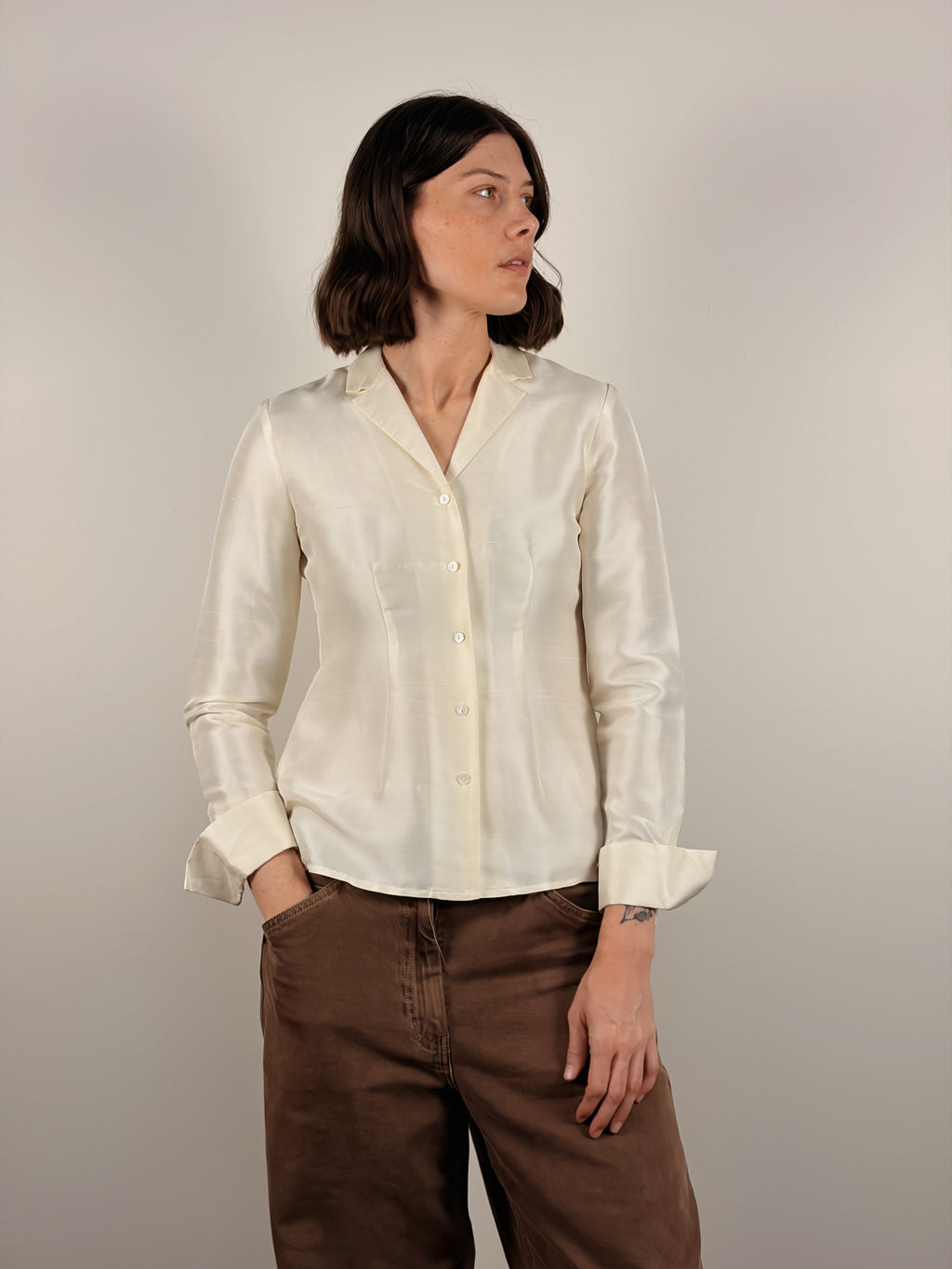 Silk Tailored Blouse