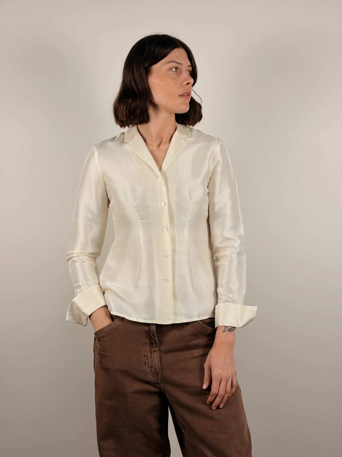 Silk Tailored Blouse