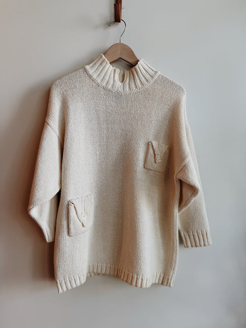 Cotton 2 Pocket Sweater